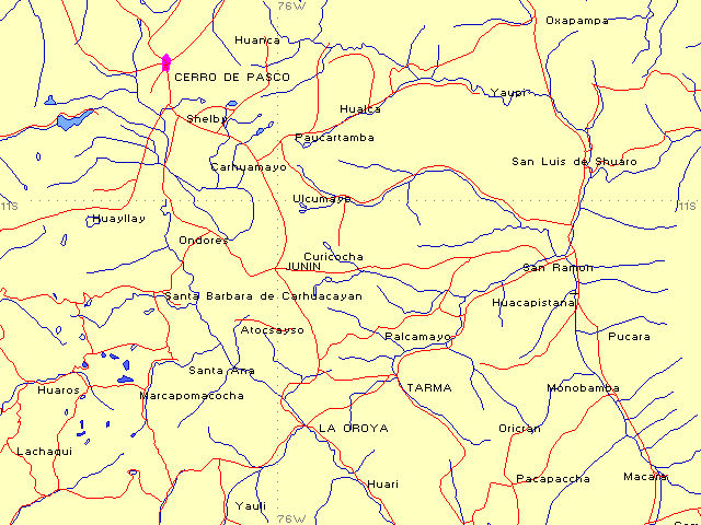 Regional Maps: Cerro de Pasco