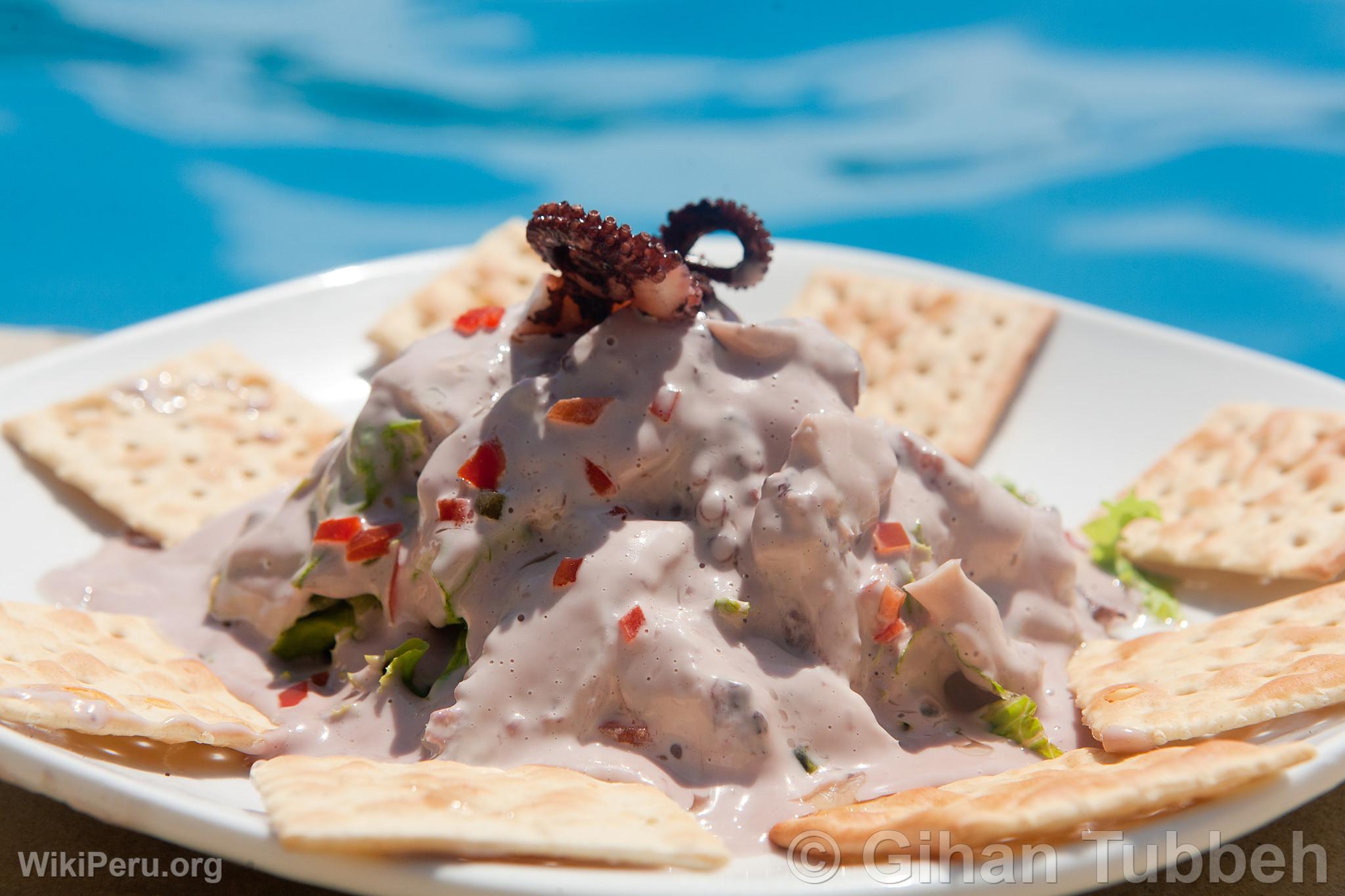 Octopus with Olive Sauce