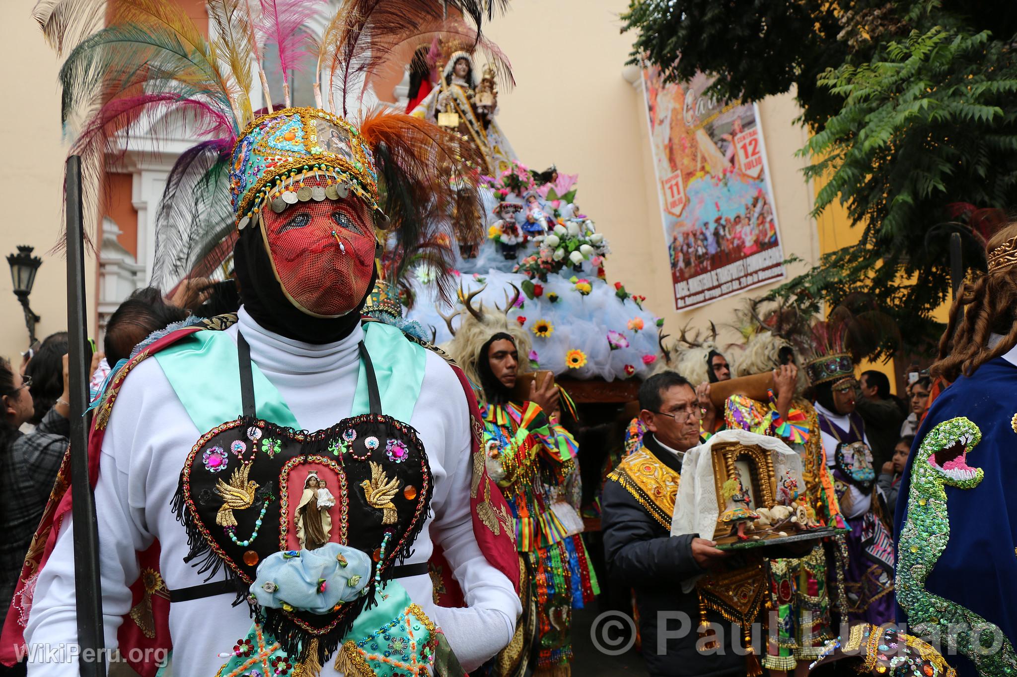 Procession of the Virgin of Carmen, Lima