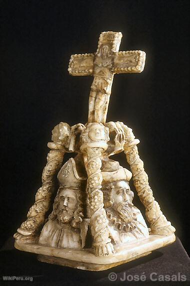 Crucifix on Pedestal (19th century), Ayacucho School