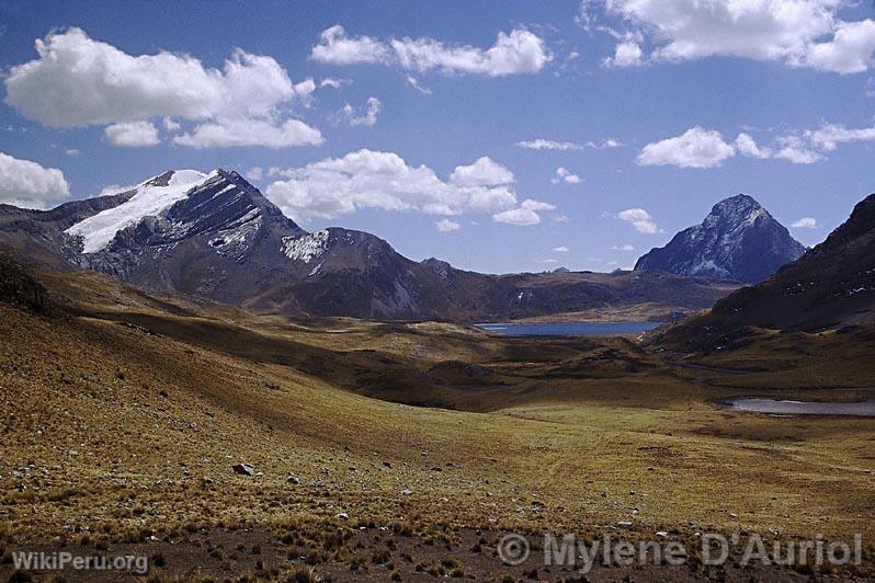 Alcay Snow-Capped Mountain and Yanque Hill