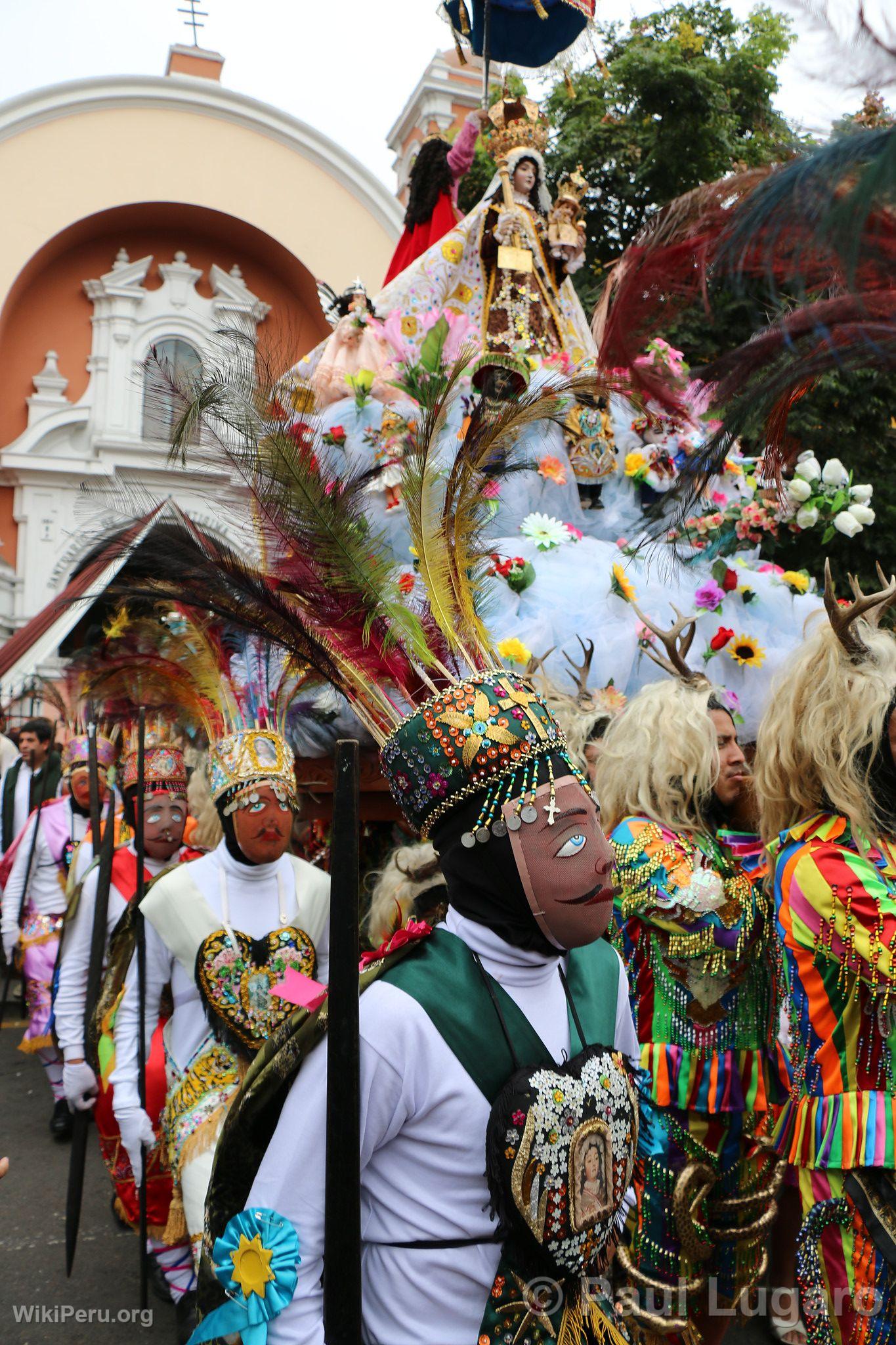 Procession of the Virgin of Carmen, Lima