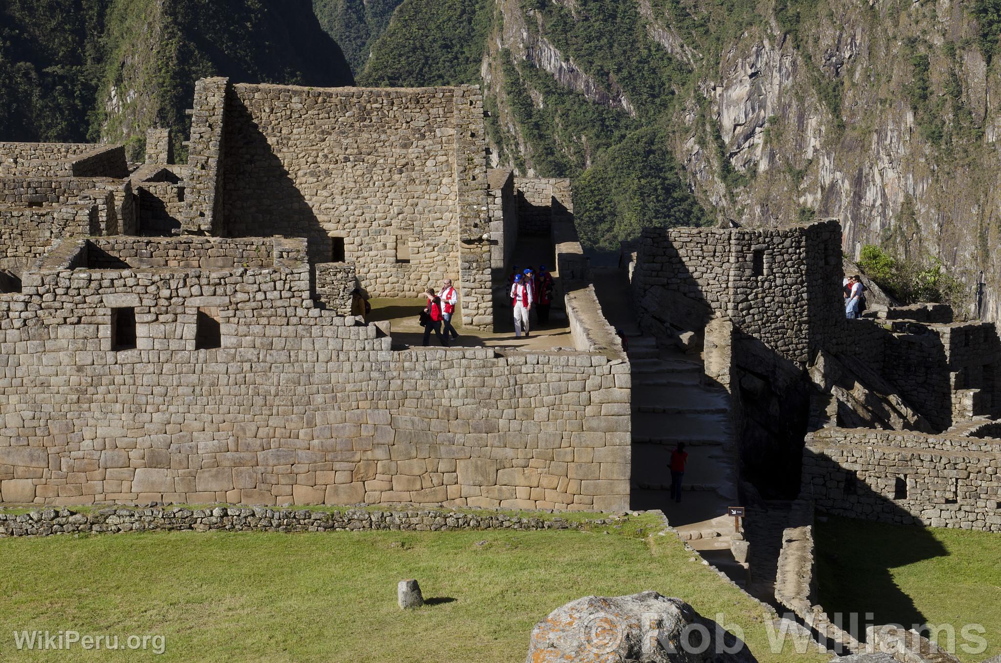 Tourists at Machu Picchu