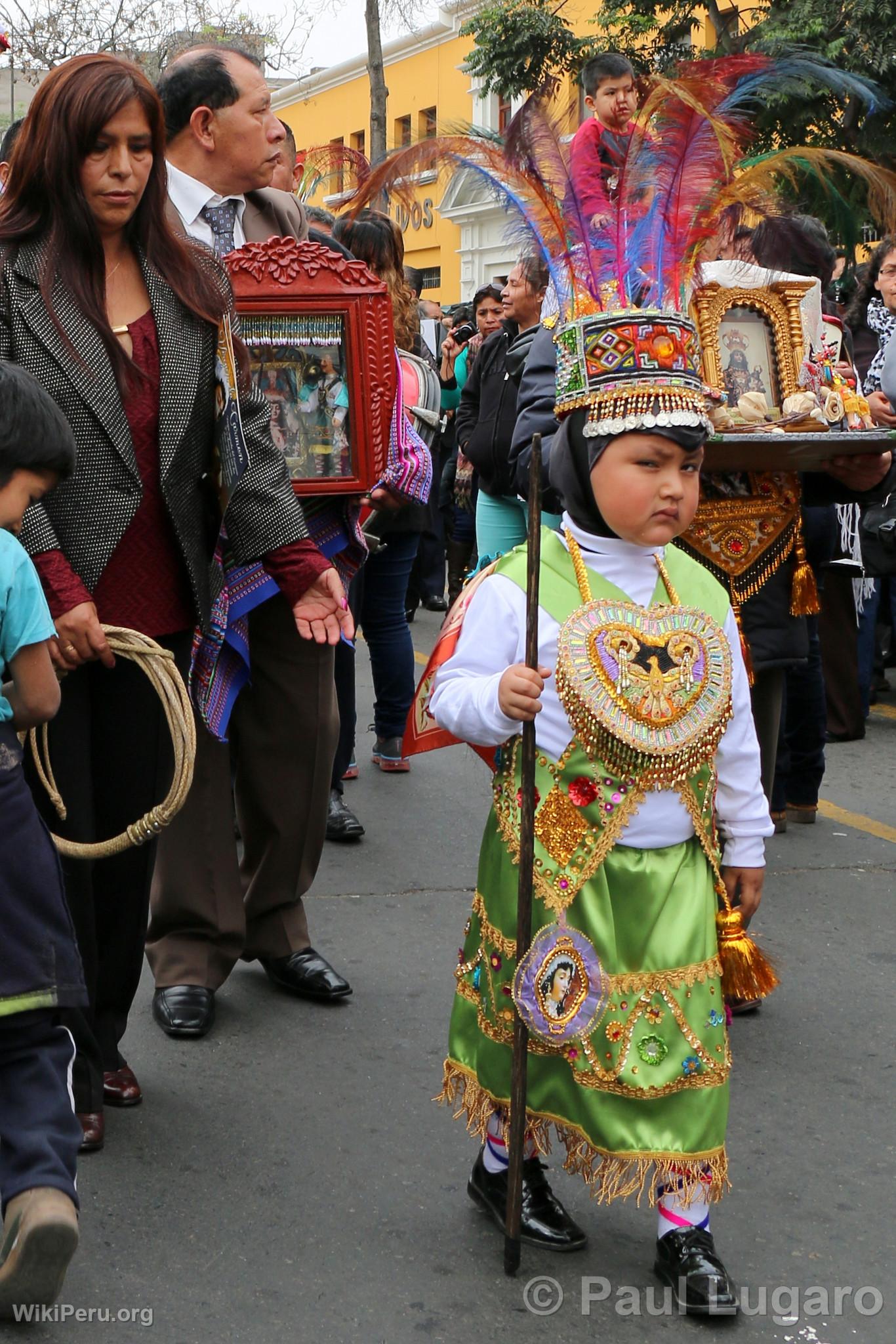 Procession of the Virgin of Carmen, Lima