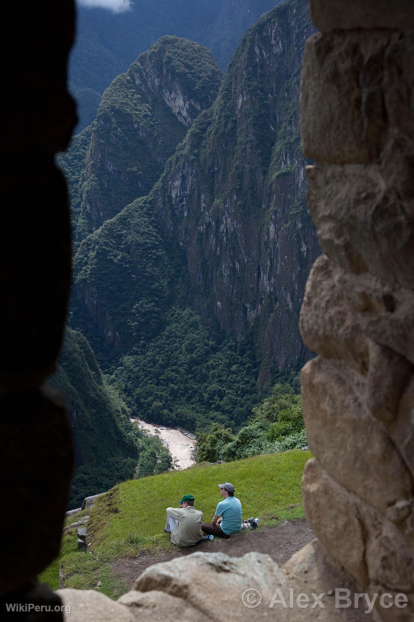 Tourists in the Machu Picchu Citadel