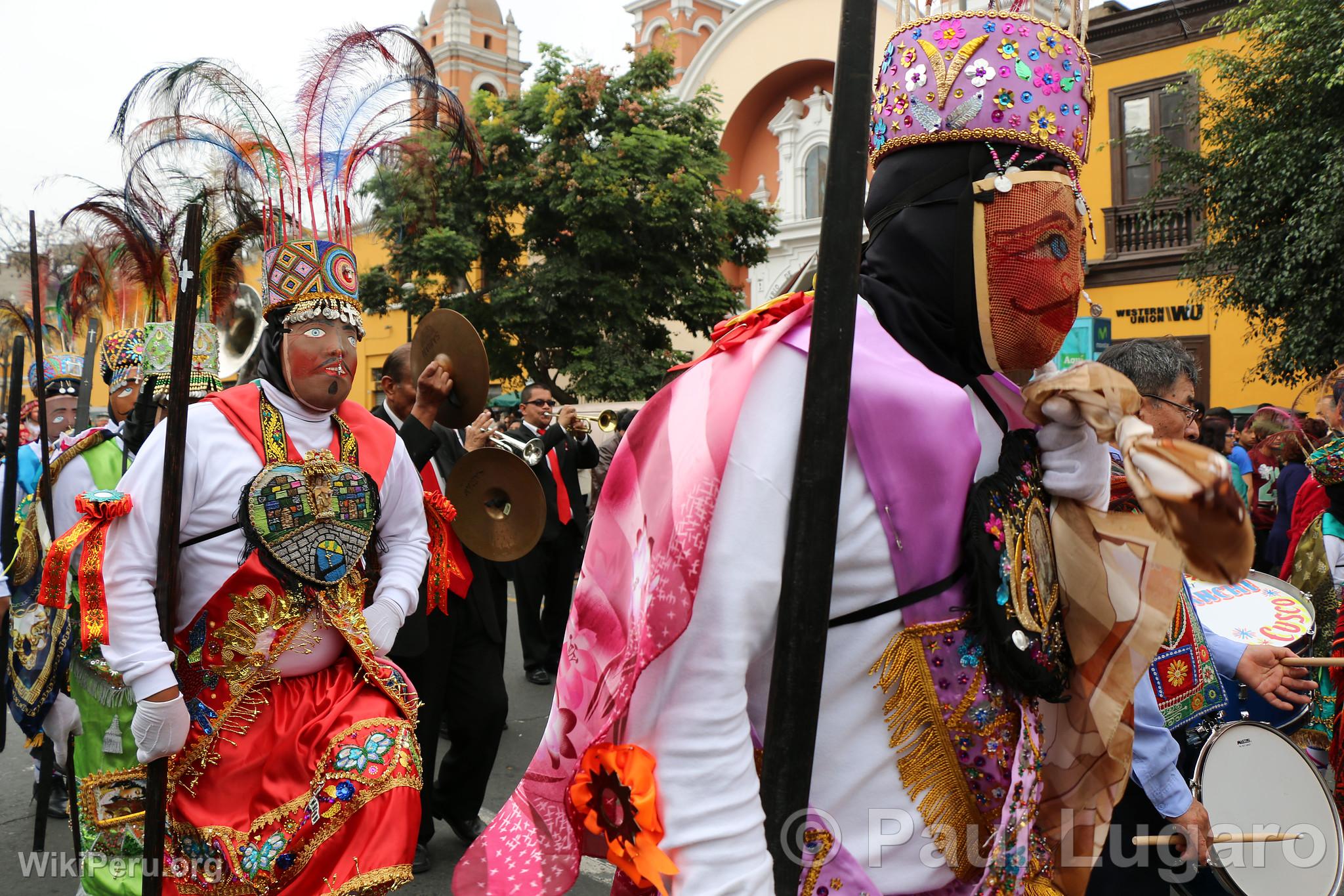 Procession of the Virgin of Carmen, Lima