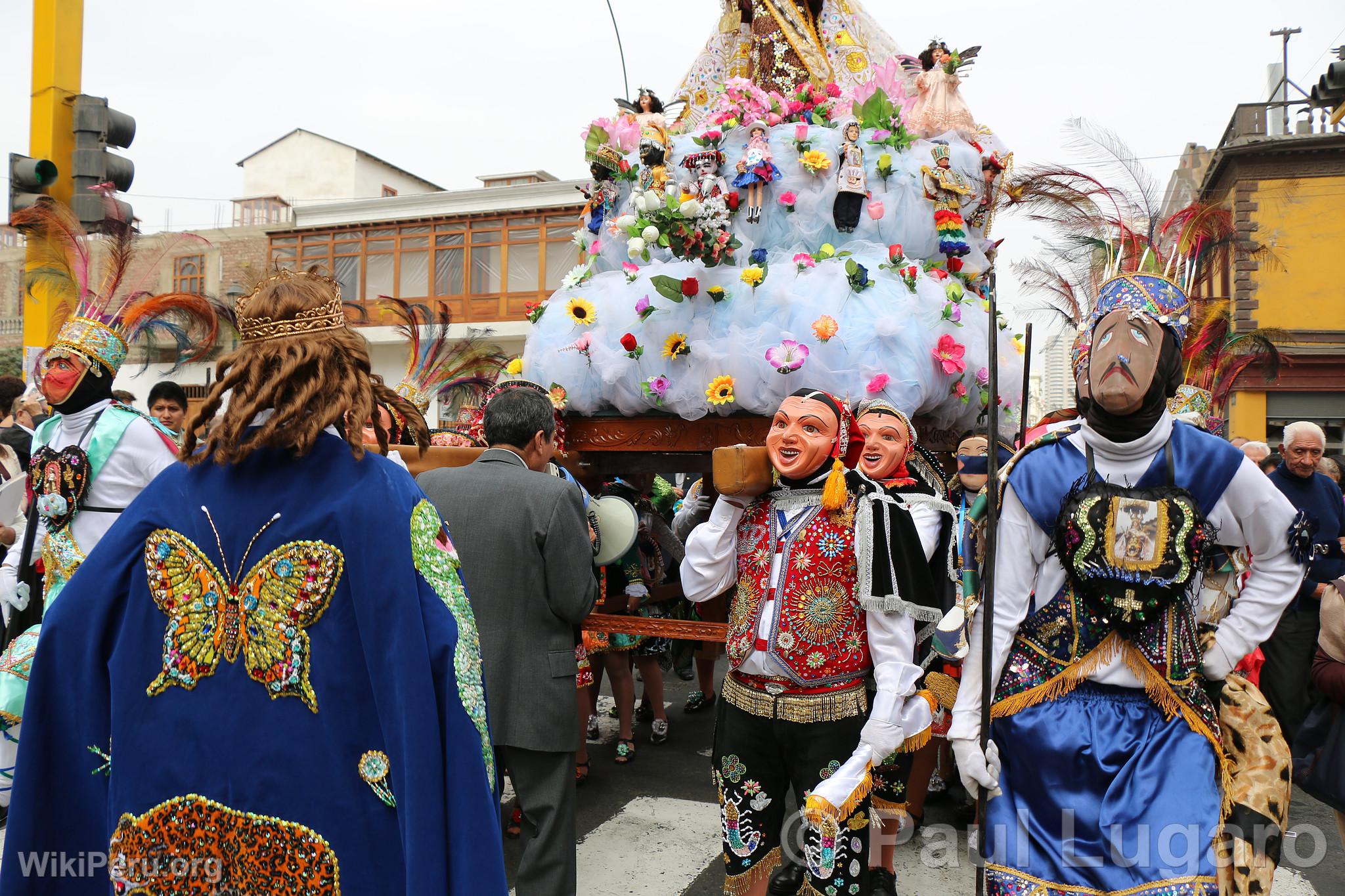 Procession of the Virgin of Carmen, Lima