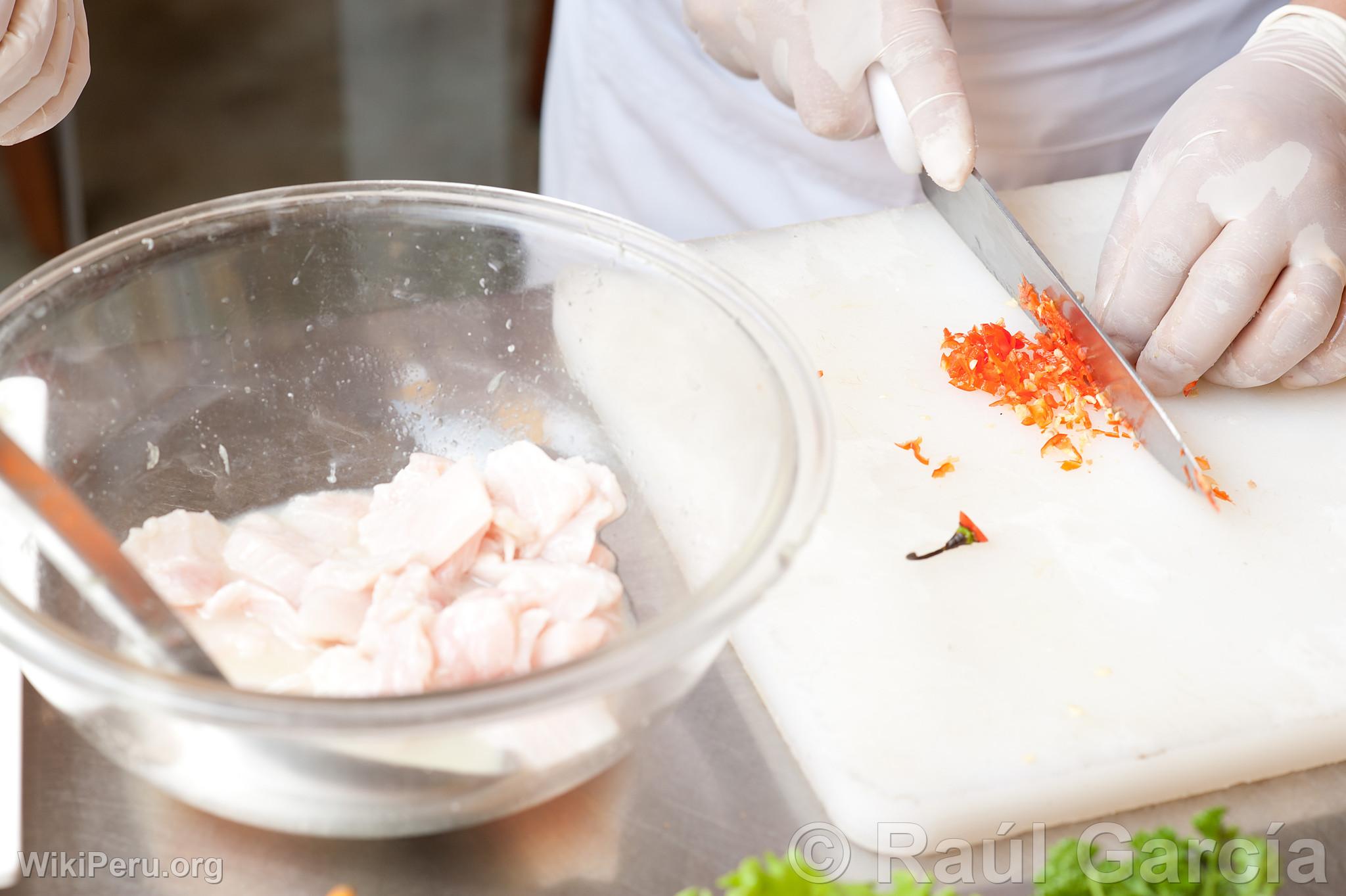 Cebiche Preparation