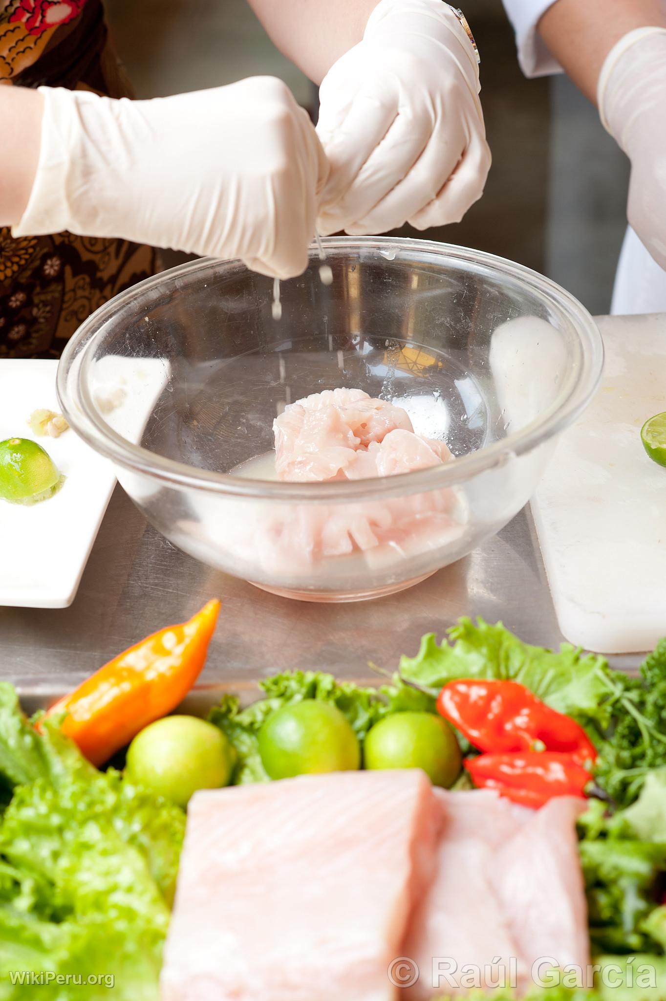 Ceviche Preparation