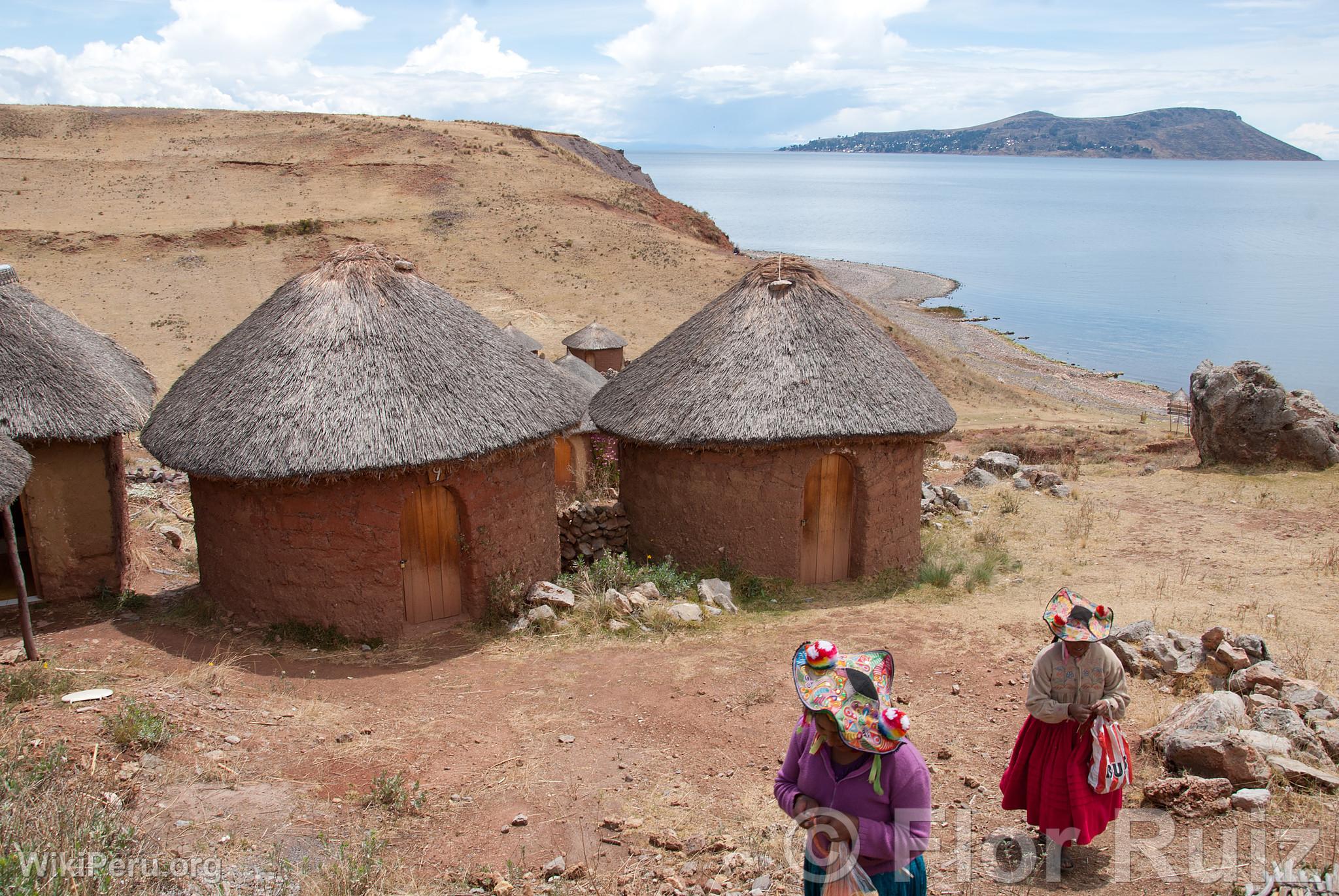 Tikonata Island on Lake Titicaca