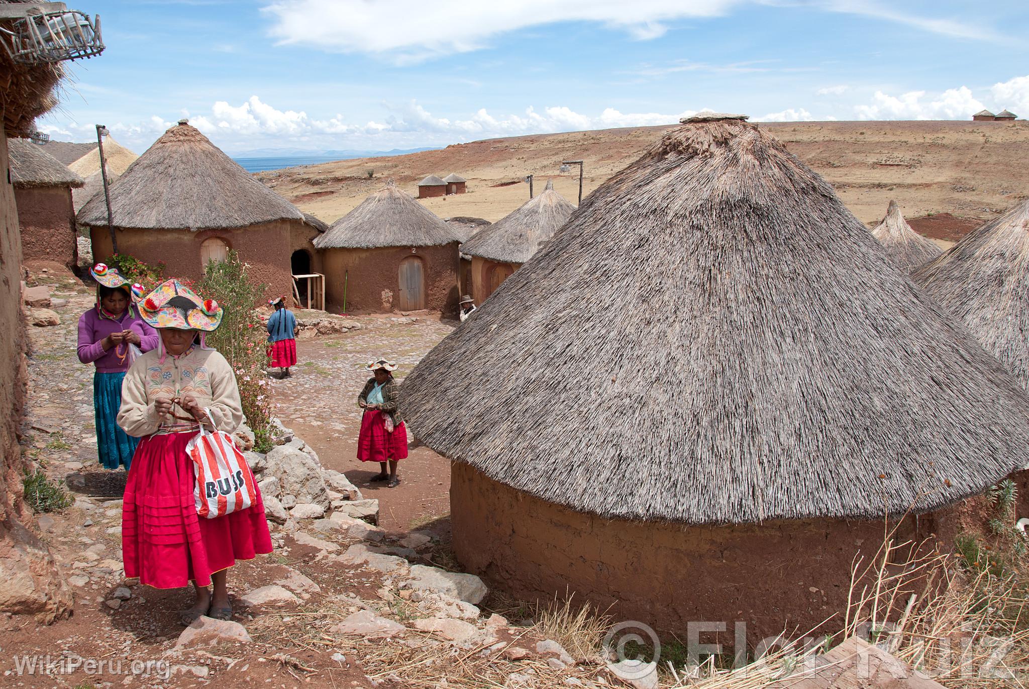 Tikonata Island on Lake Titicaca