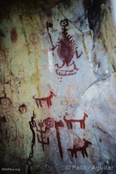 Cave paintings in Utcubamba (detail)