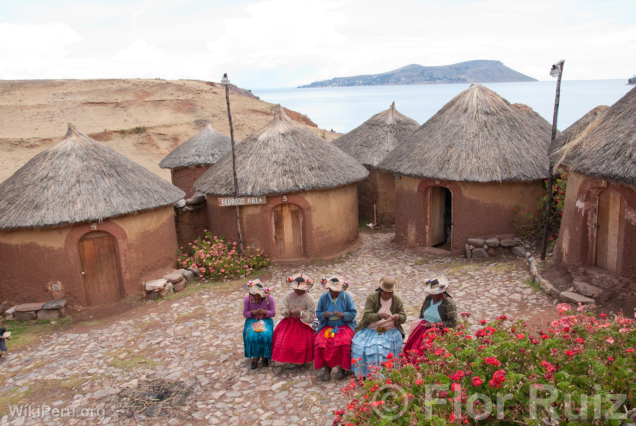 Tikonata Island on Lake Titicaca