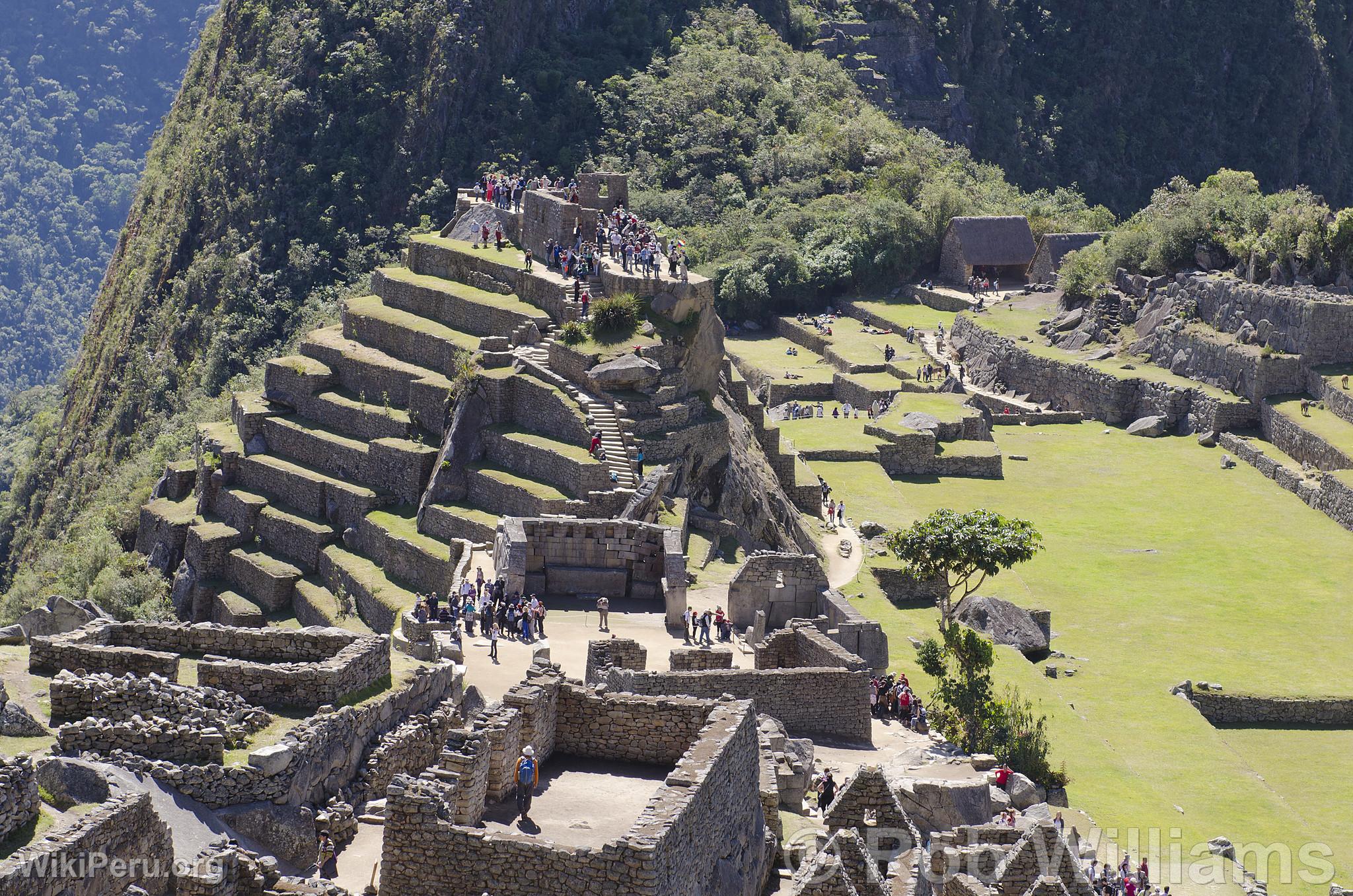 Tourists at Machu Picchu