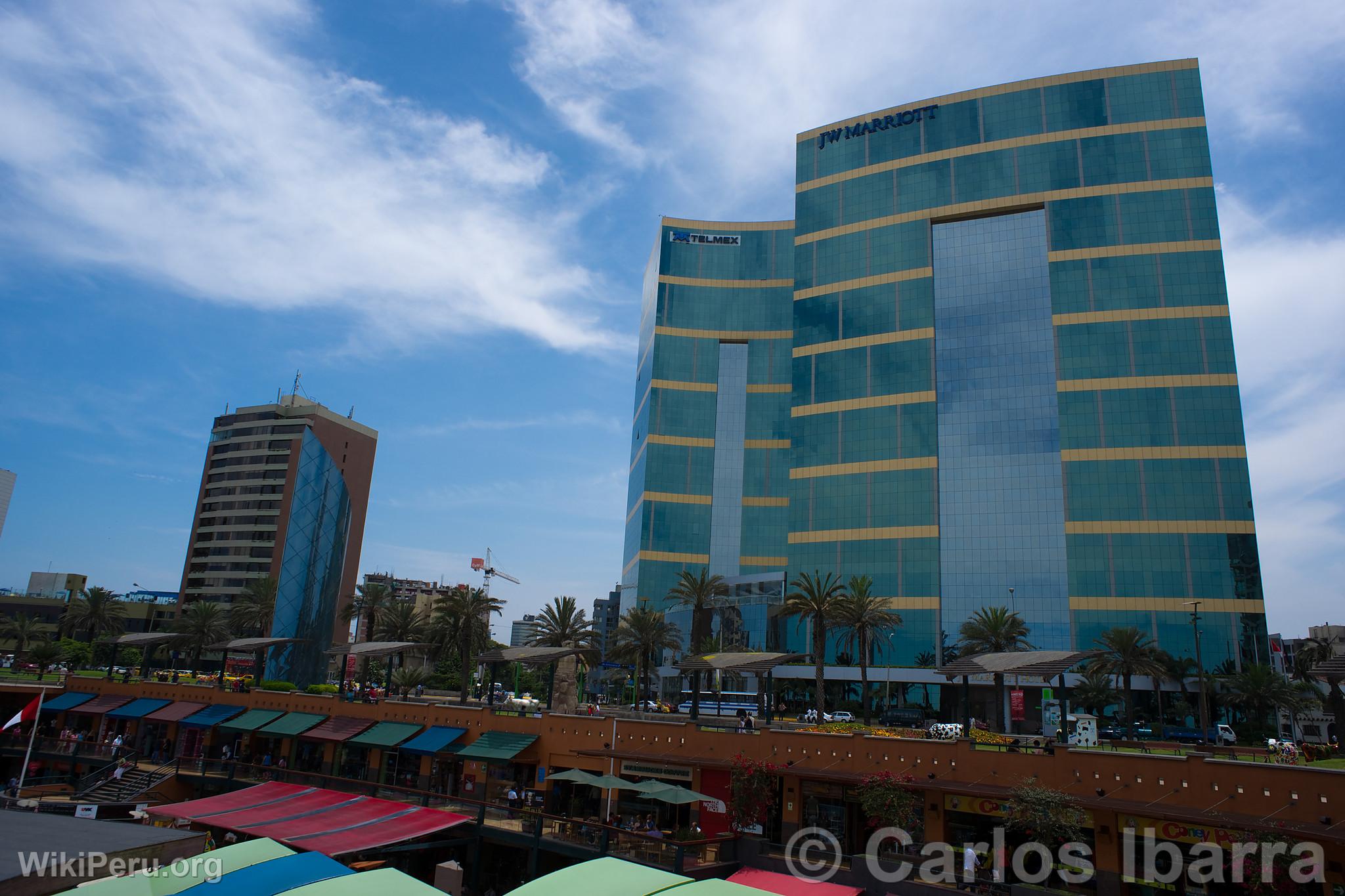 Marriott Hotel and Larcomar Shopping Center, Lima