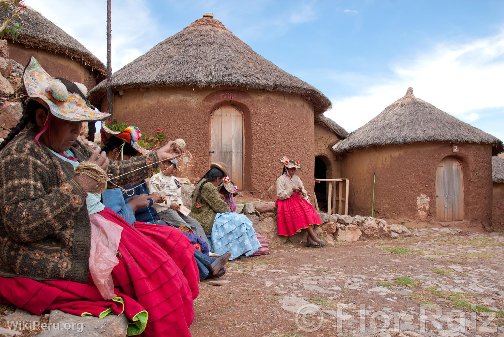 Tikonata Island on Lake Titicaca