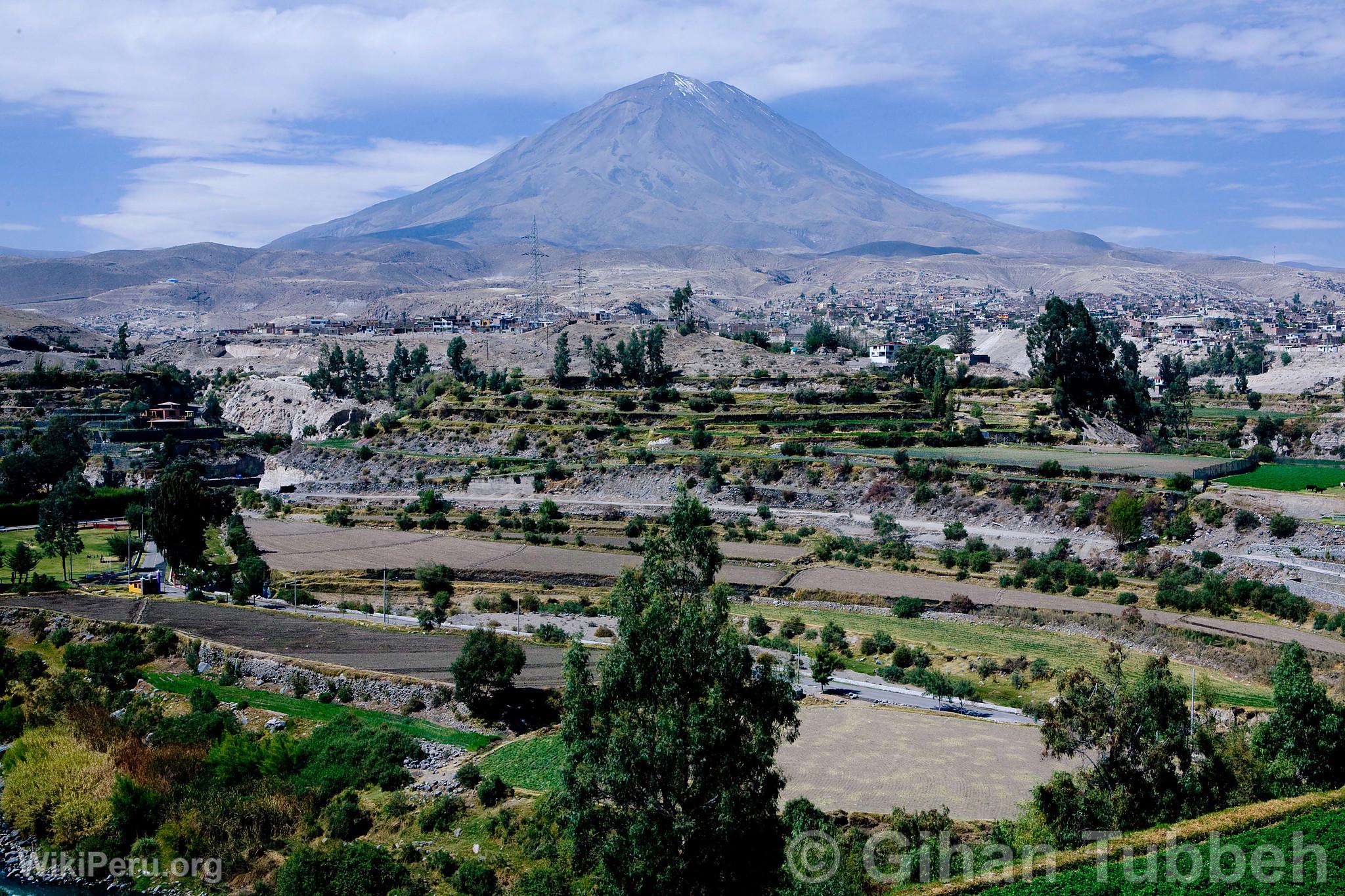 Misti Volcano and Arequipa Countryside