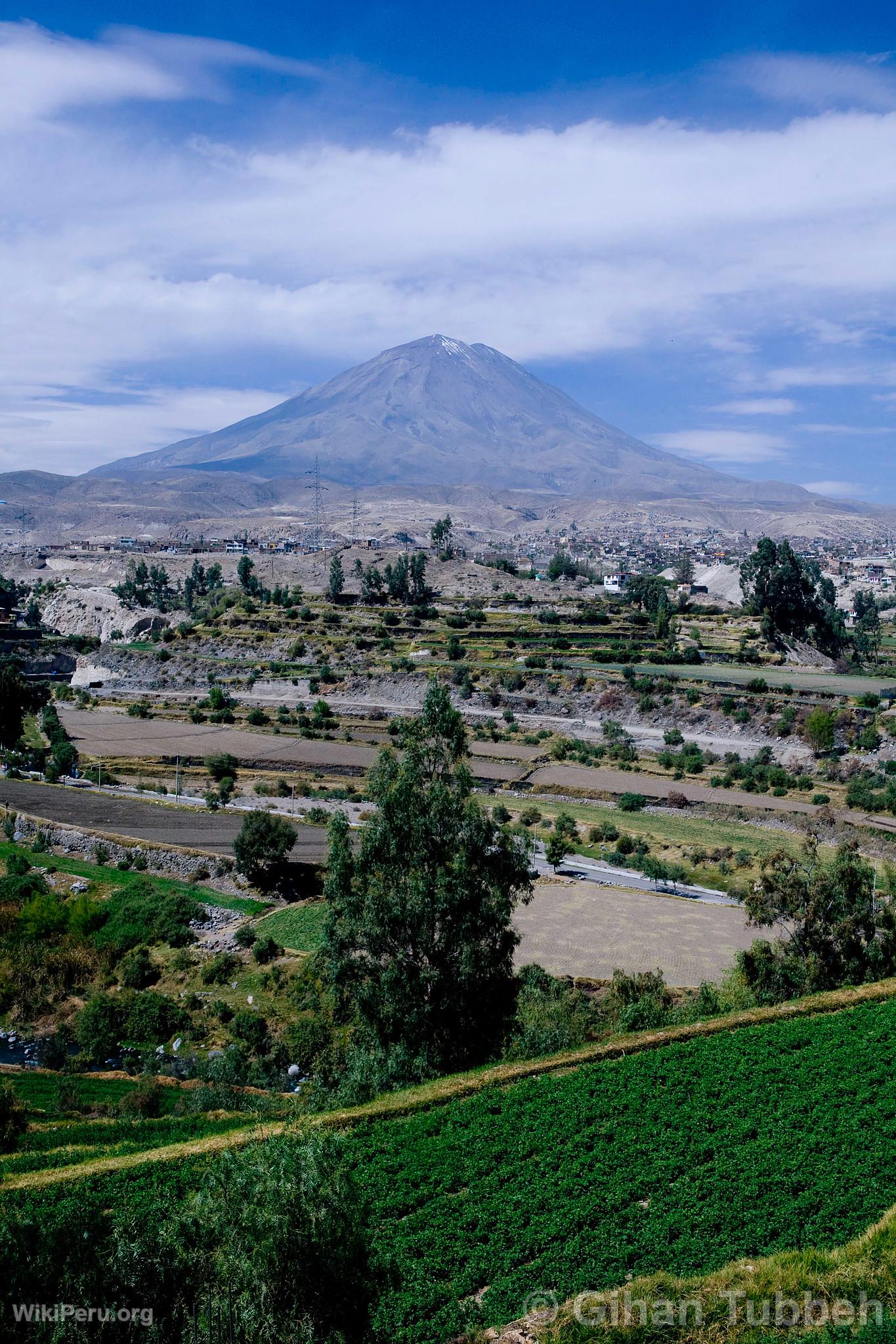 Misti Volcano and Arequipa Countryside