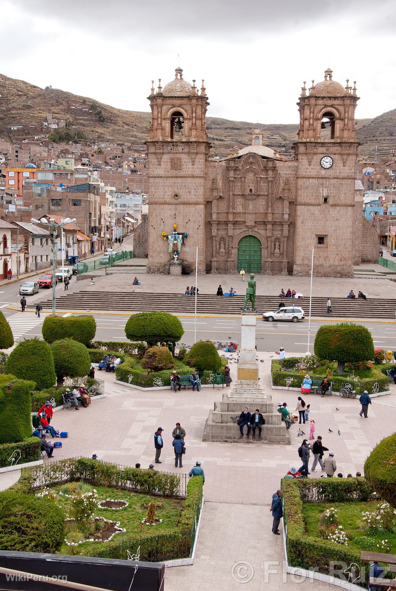 Puno Square and Cathedral