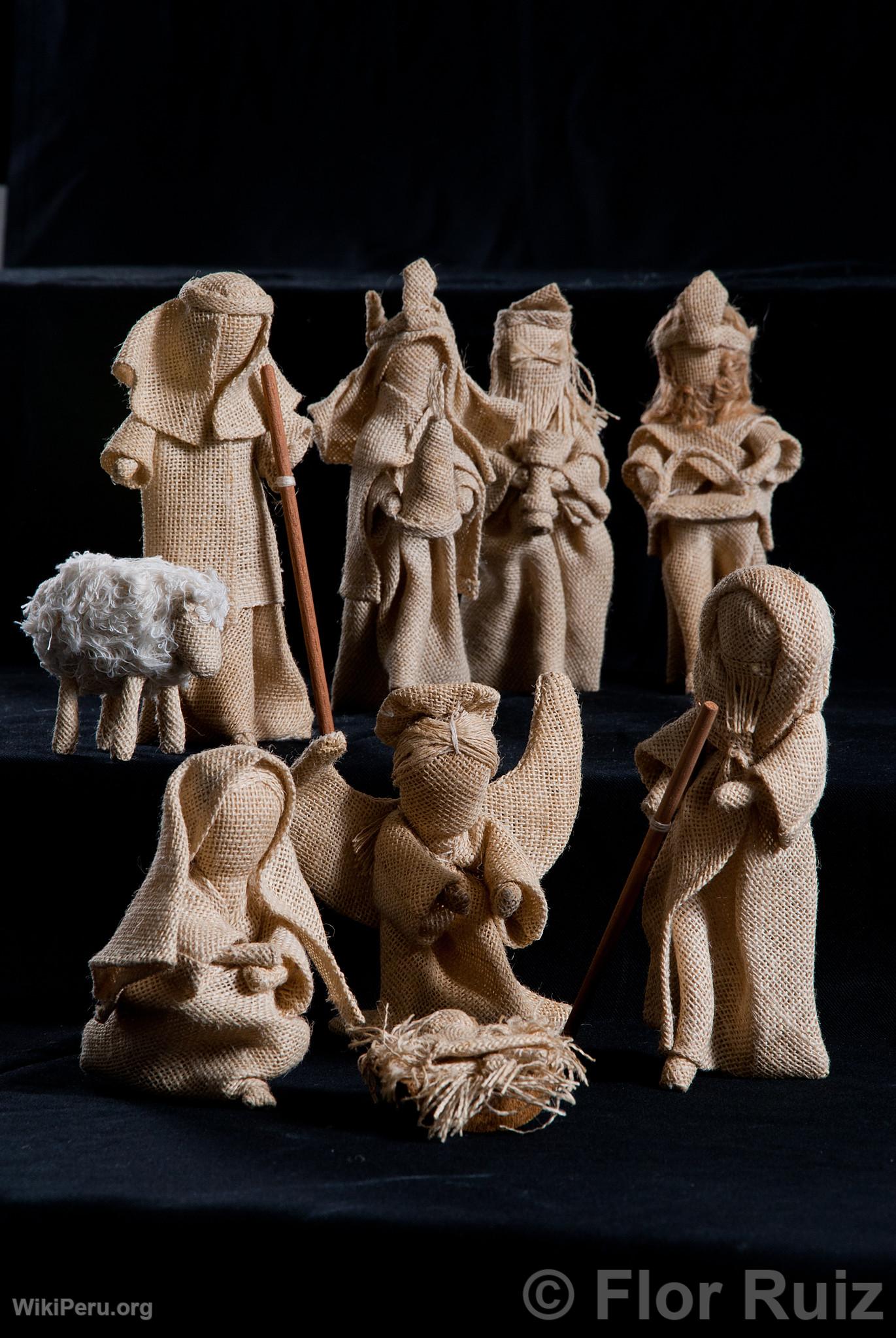 Jute Nativity Scene