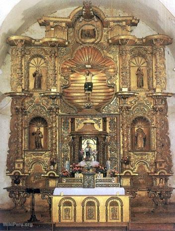 Main altarpiece of Mansiche Church in Trujillo