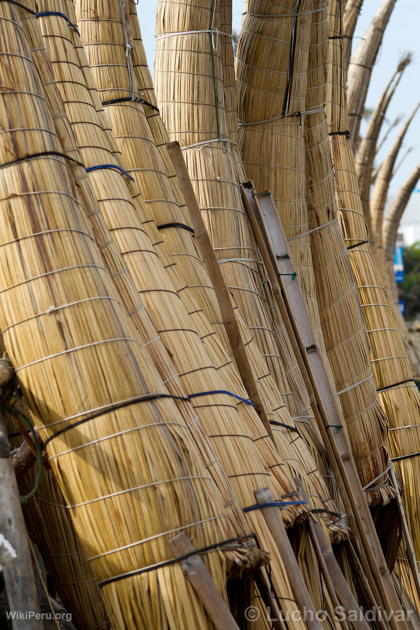 Totora Reed Boats in Huanchaco