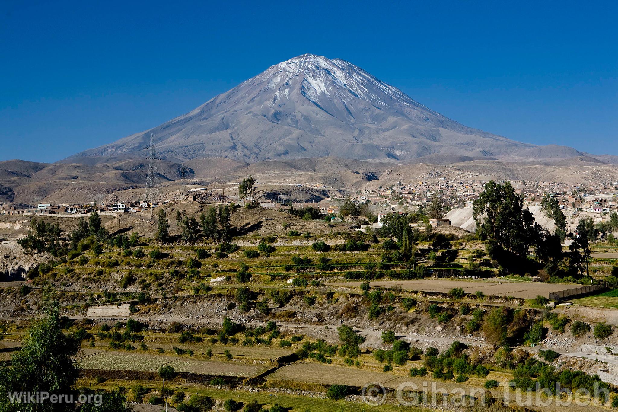 Misti Volcano and Arequipa Countryside