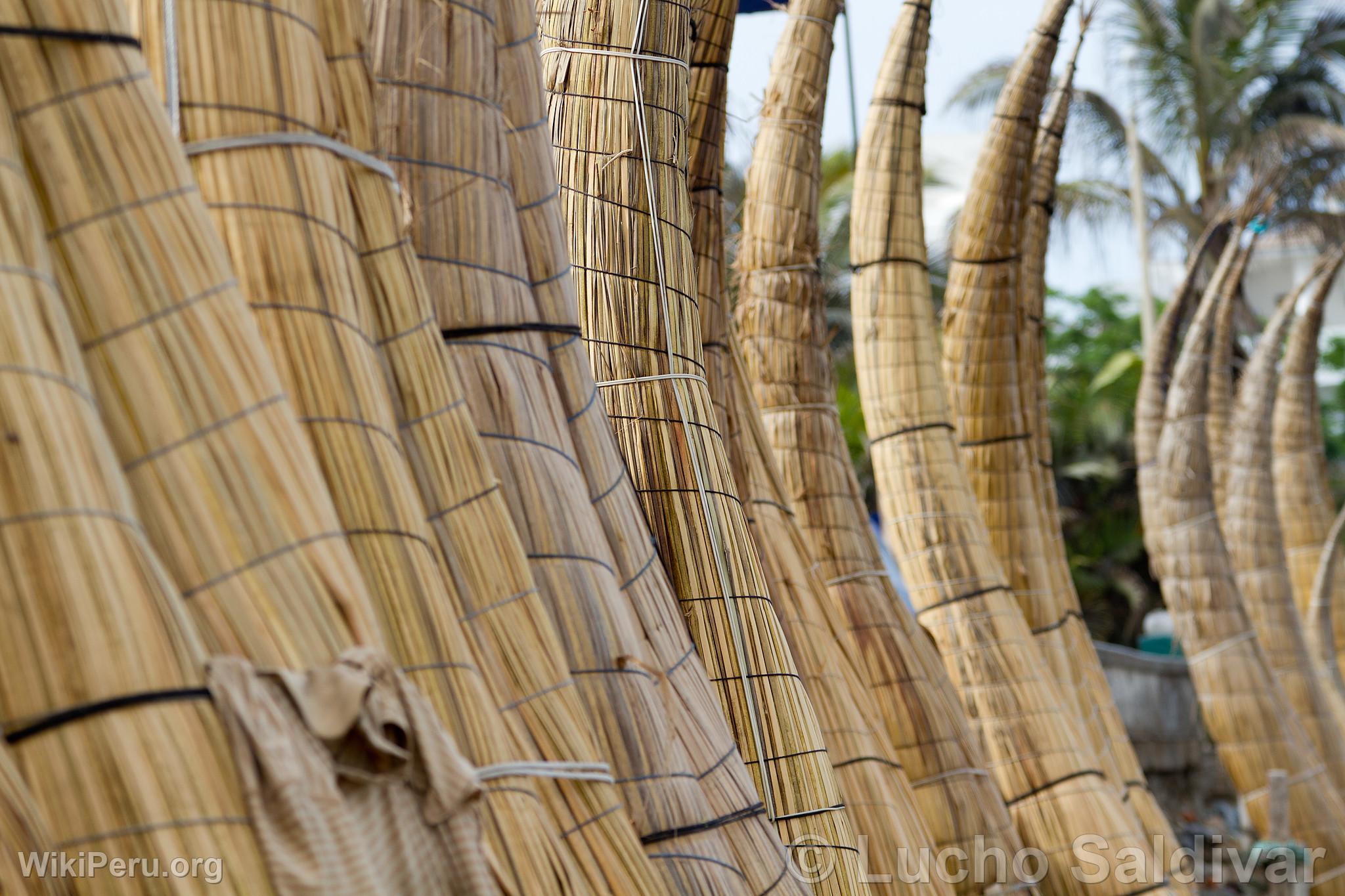 Totora Reed Boats in Huanchaco