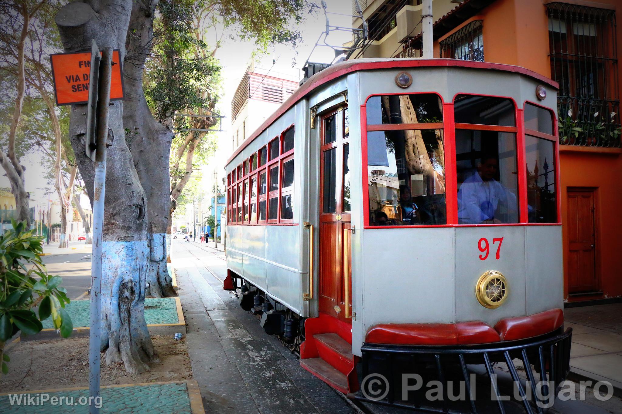 Tramway in Barranco, Lima