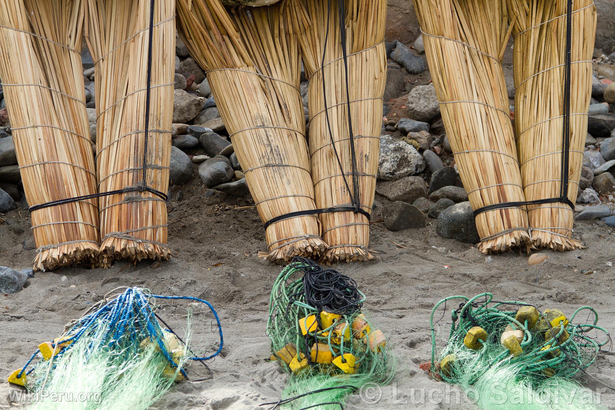 Totora Reed Boats in Huanchaco