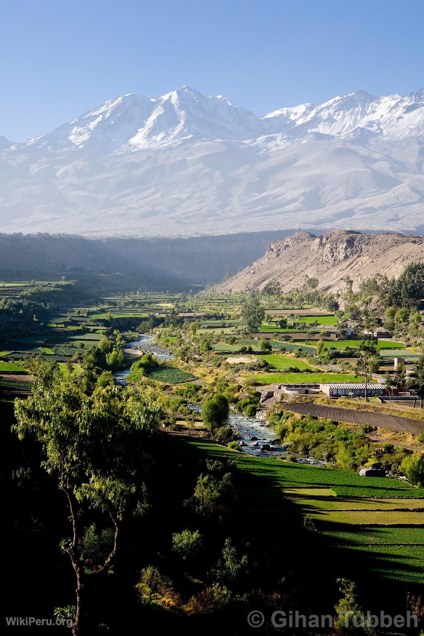 Chachani Volcano and Arequipa Countryside