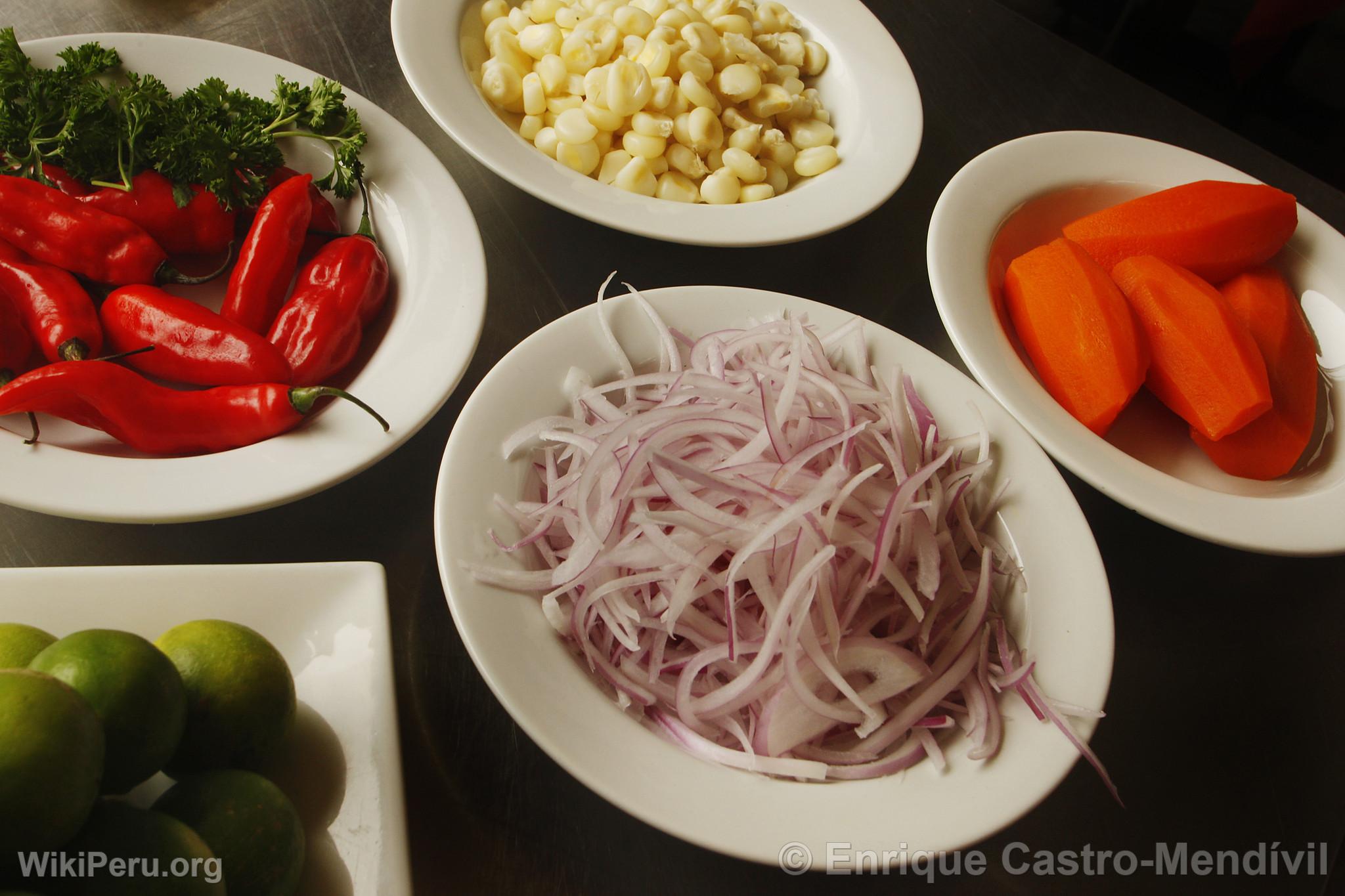 Ingredients for Ceviche