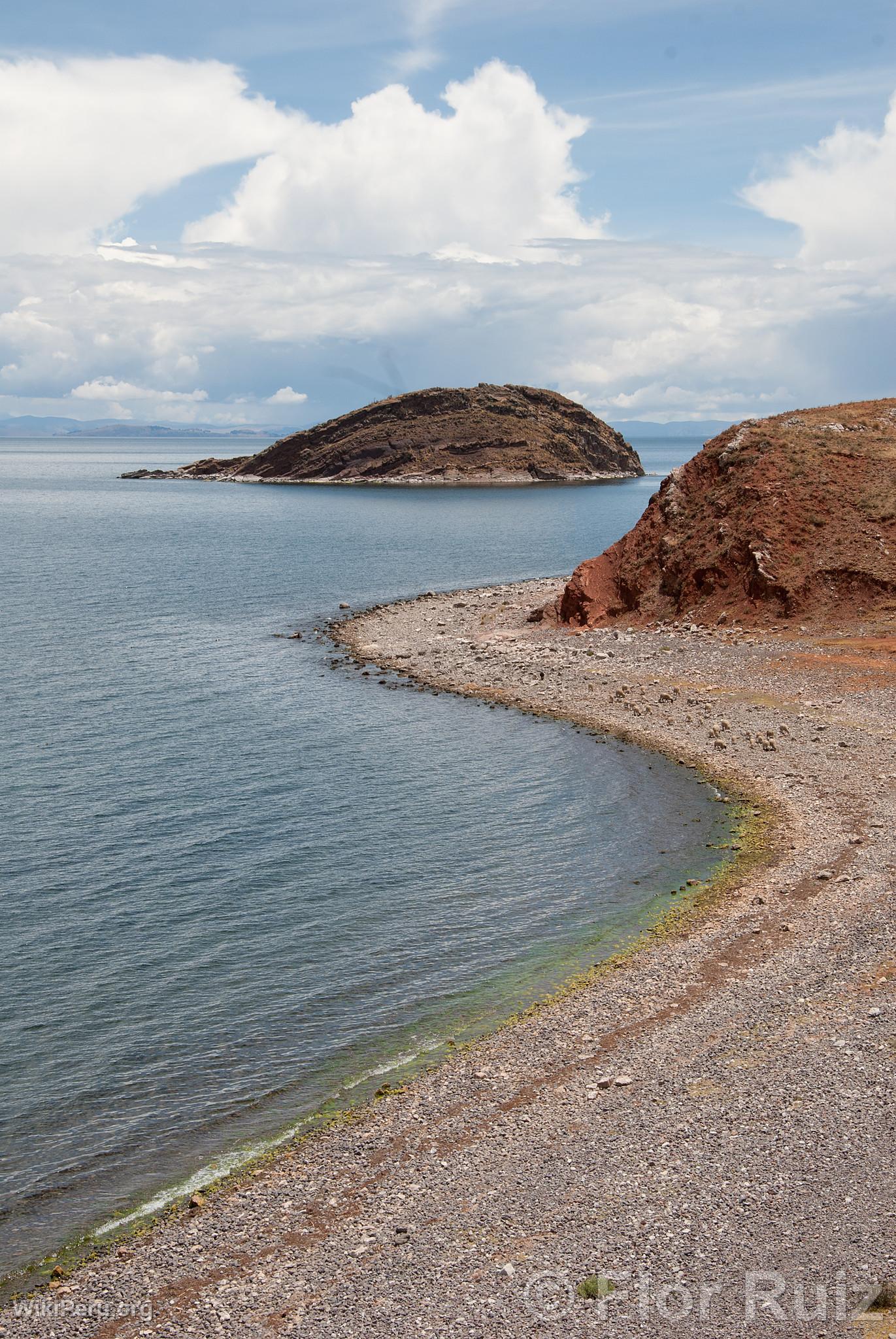 Tikonata Island on Lake Titicaca