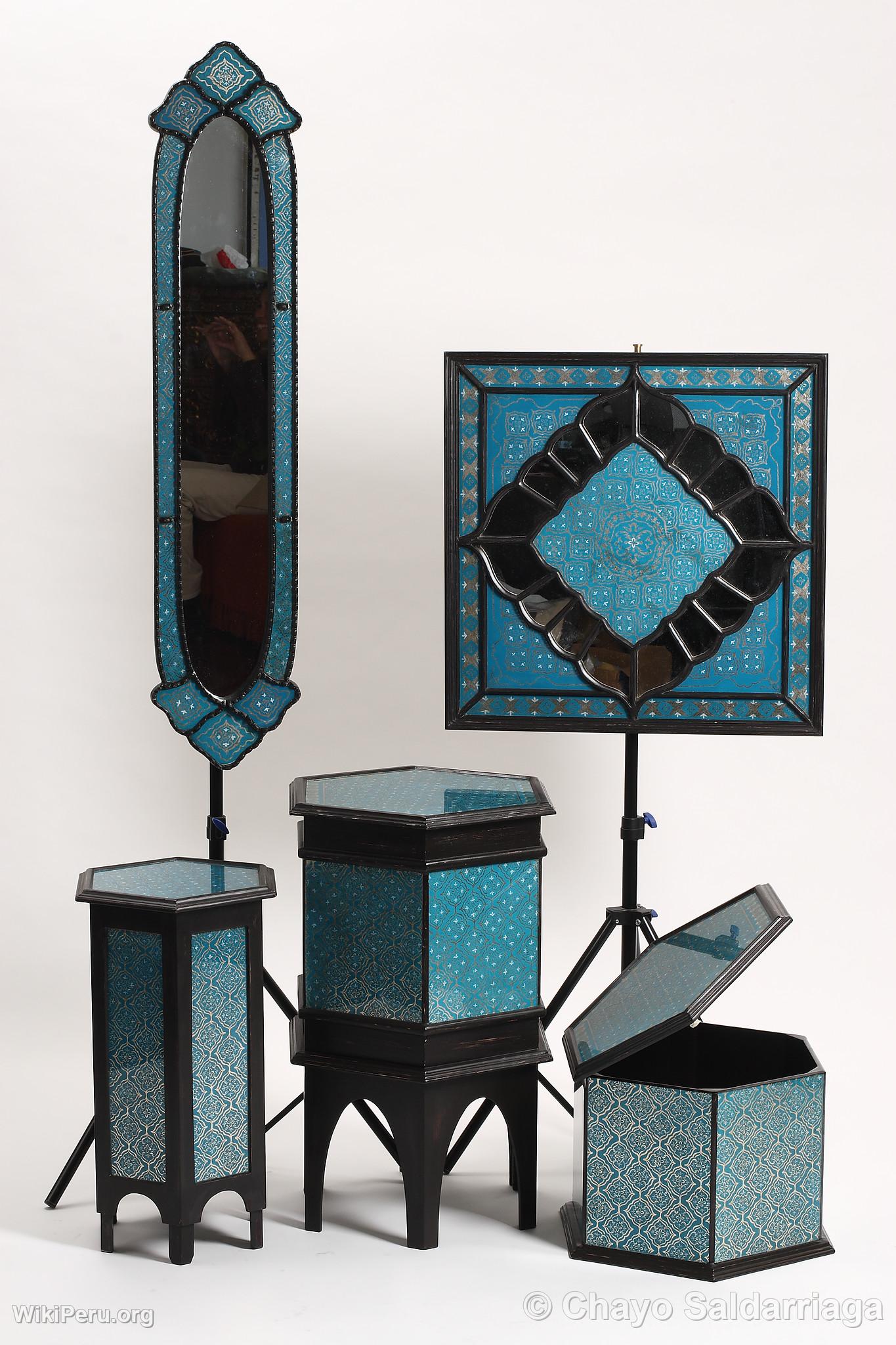 Painted Glass Furniture