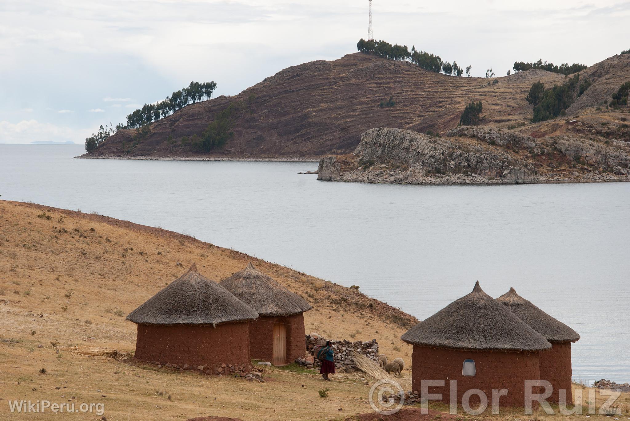 Tikonata Island on Lake Titicaca