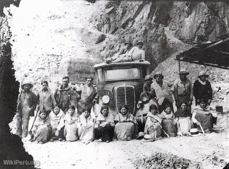 Work in the mine, Yauli