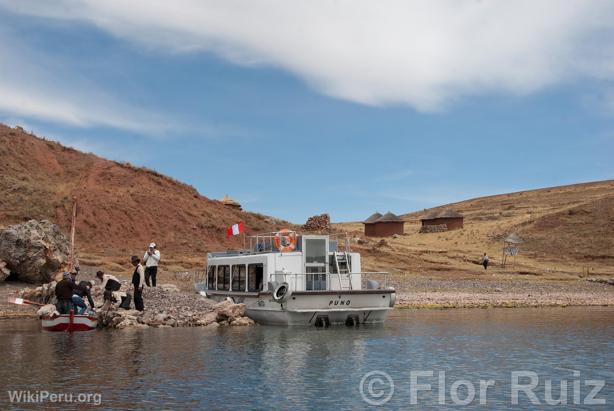 Tikonata Island on Lake Titicaca