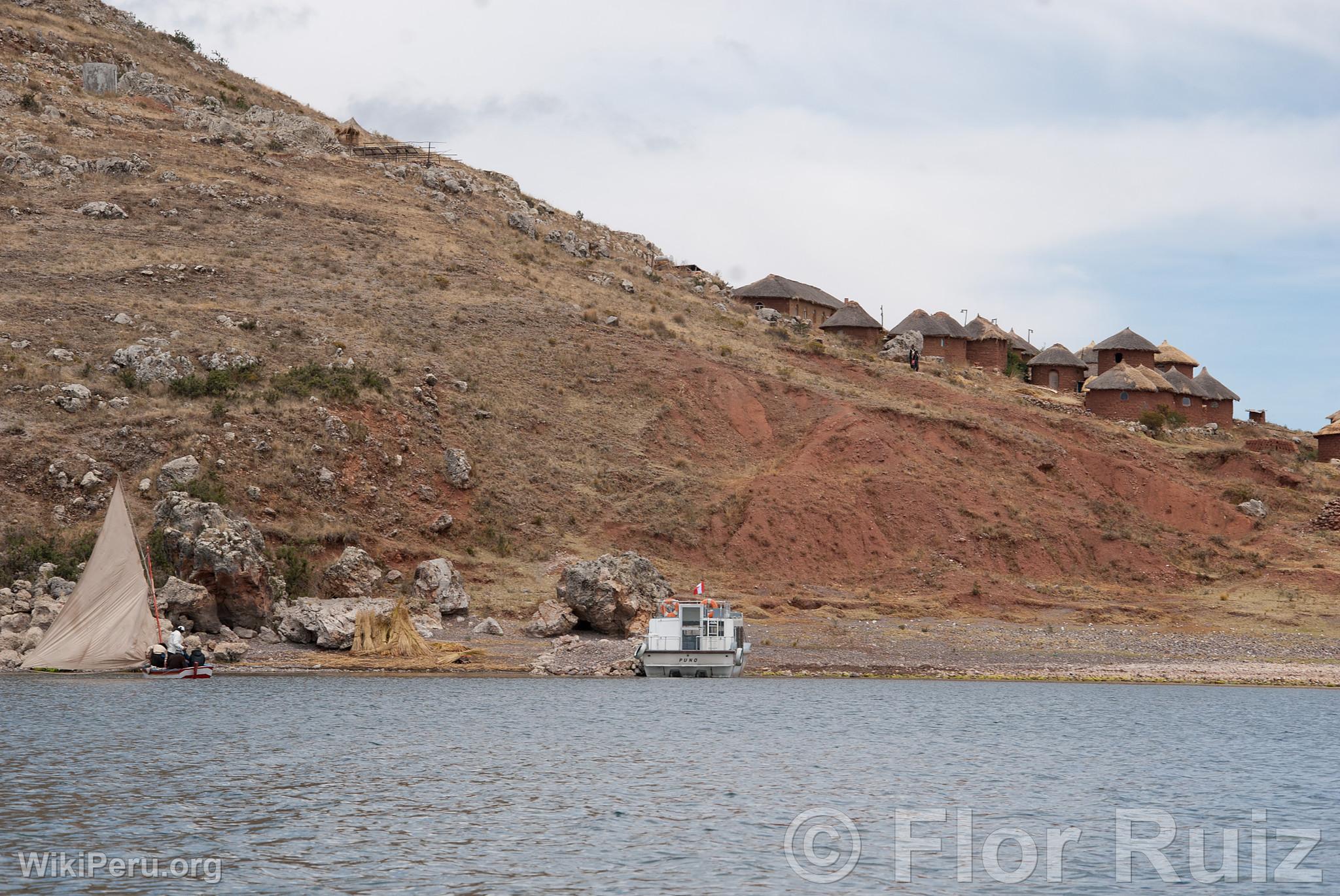 Tikonata Island on Lake Titicaca