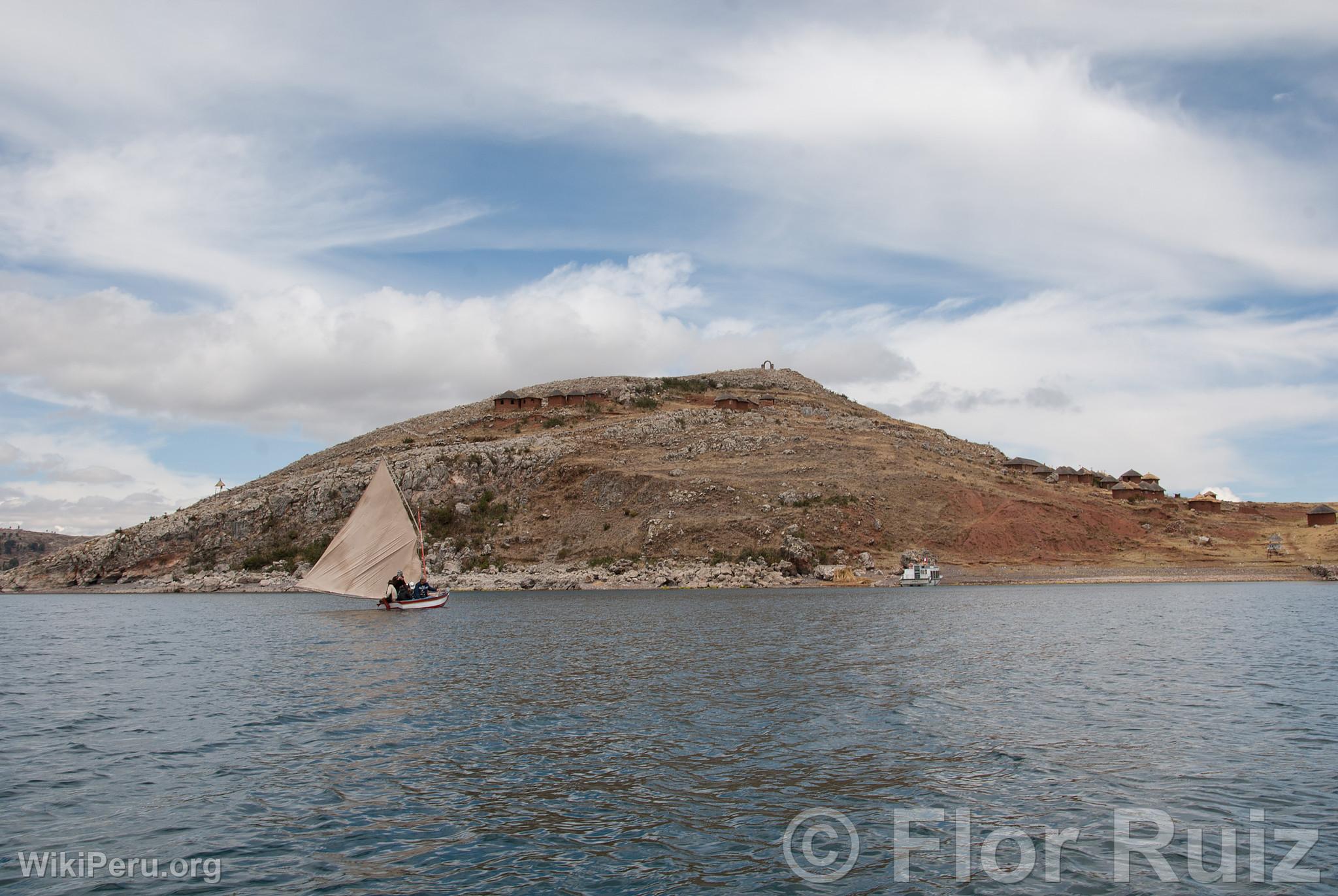 Tikonata Island on Lake Titicaca