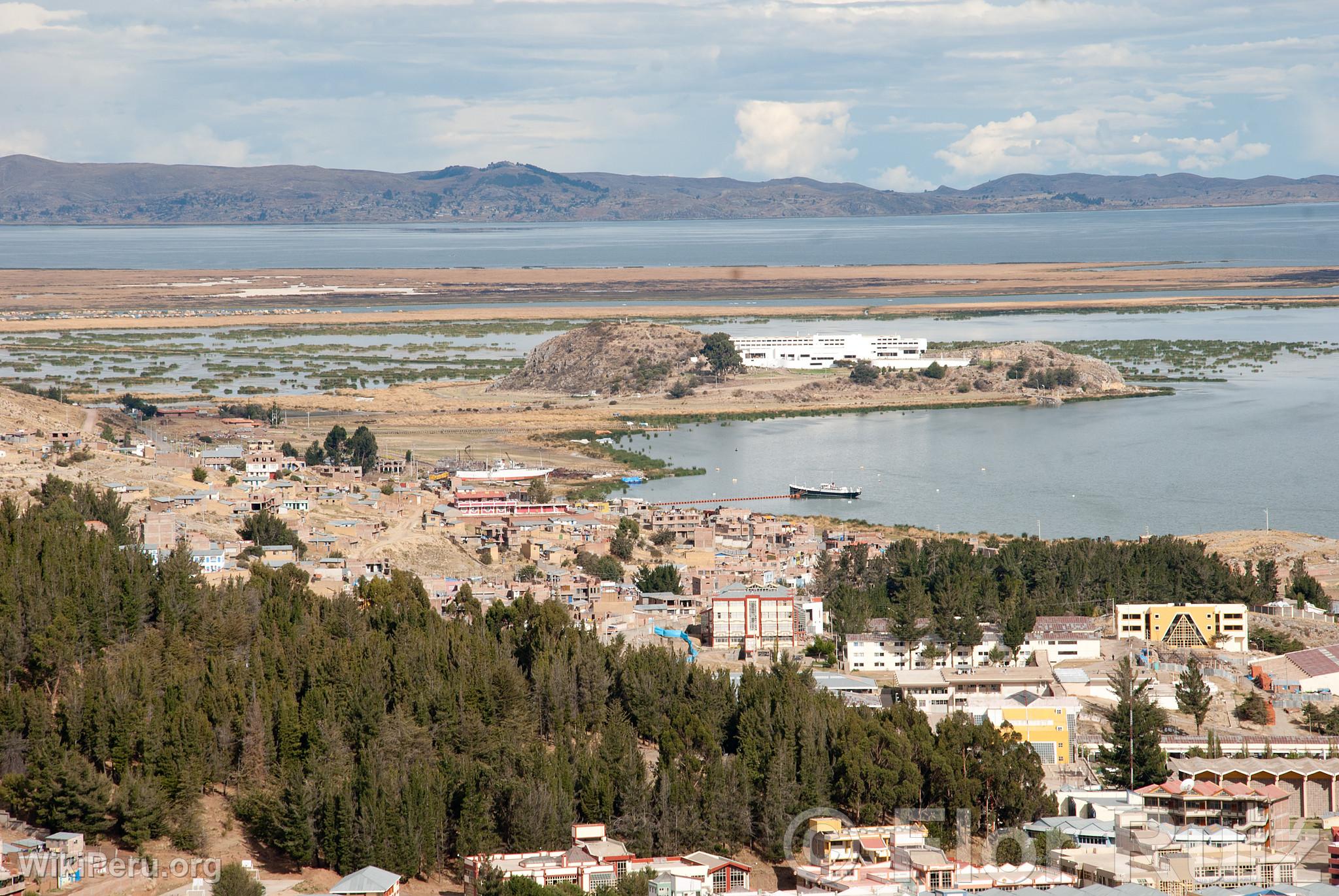 City of Puno and Lake Titicaca