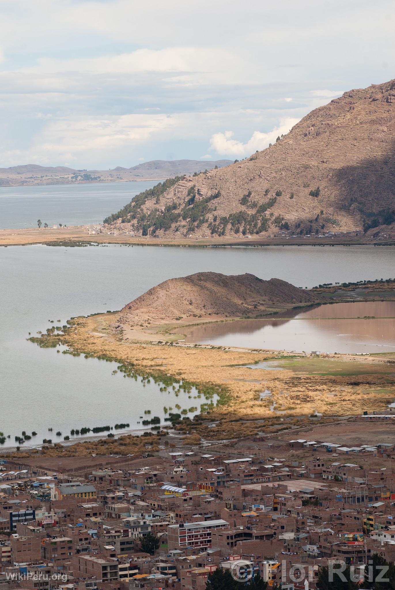 City of Puno and Lake Titicaca