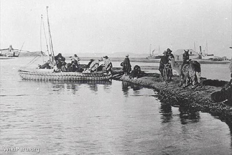 Titicaca reed rafts