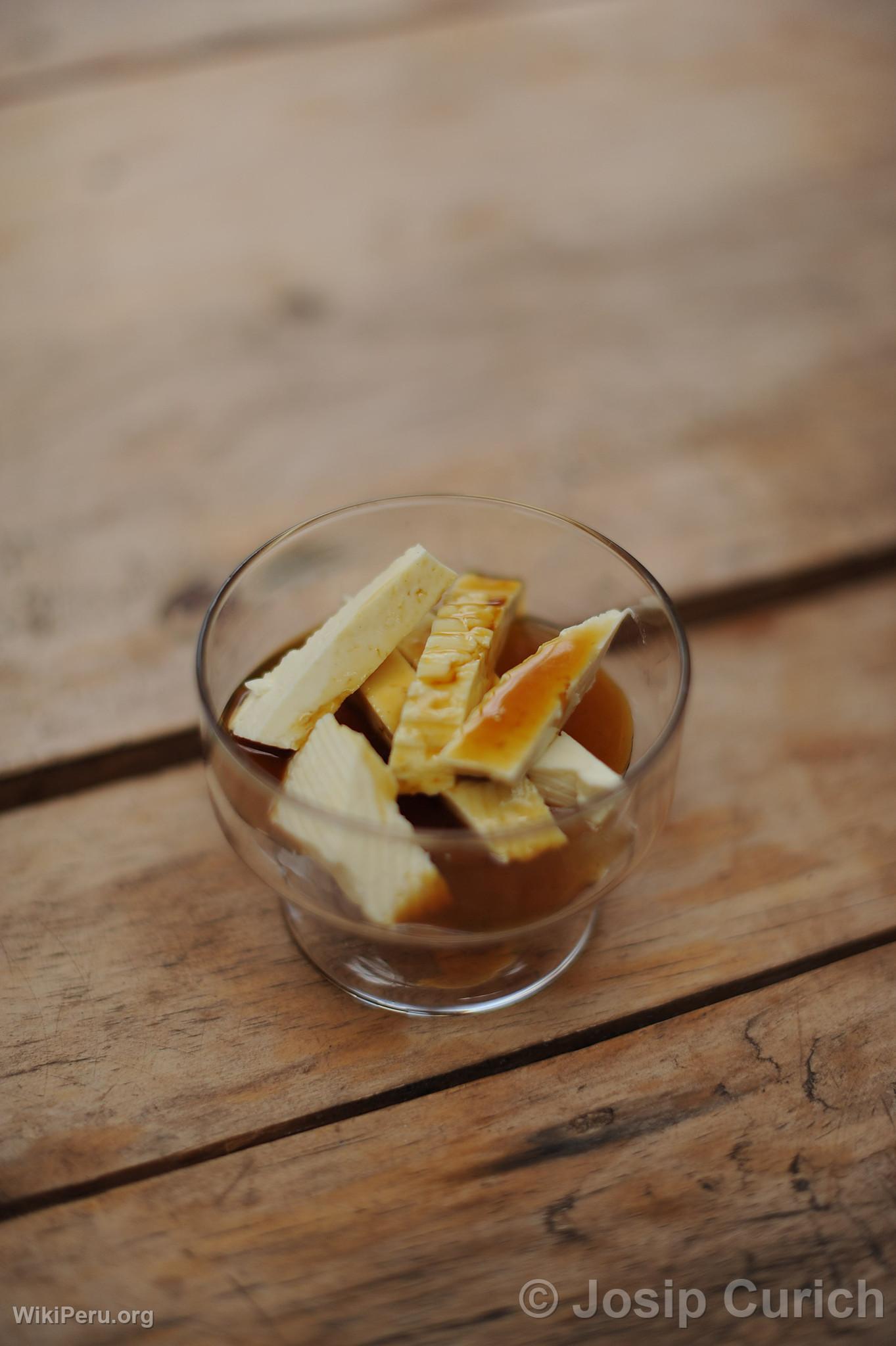 Fresh Cheese with Chancaca Honey