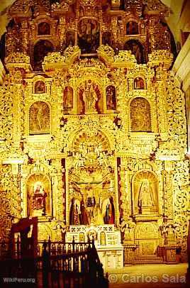 Altar in the Huamanga Cathedral