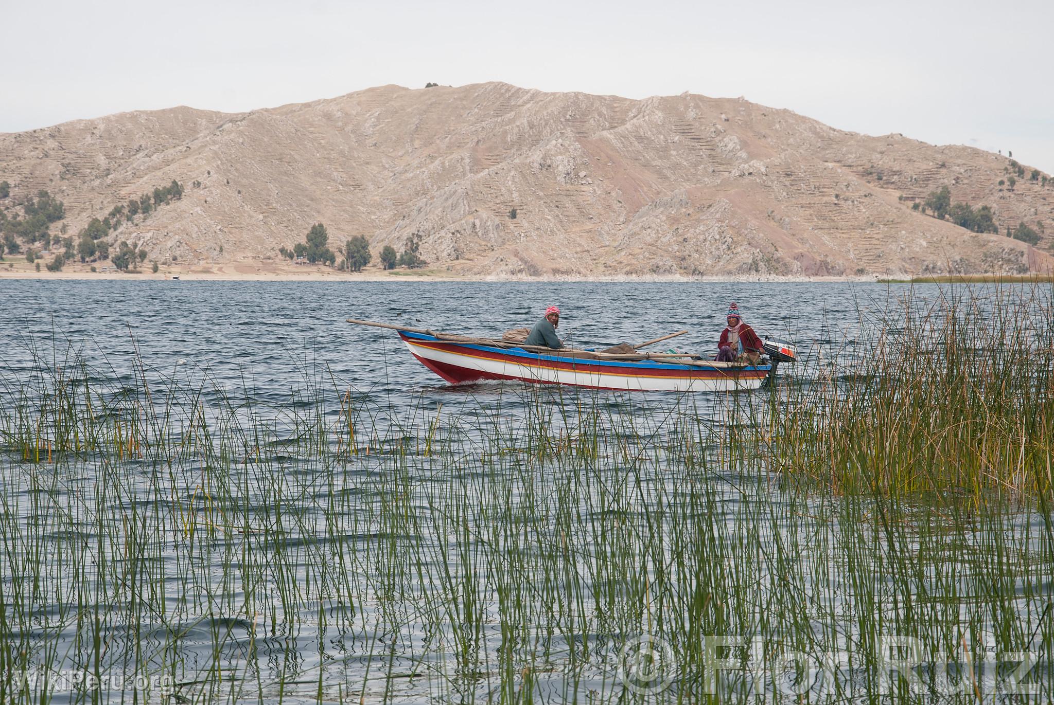 Tikonata Island on Lake Titicaca