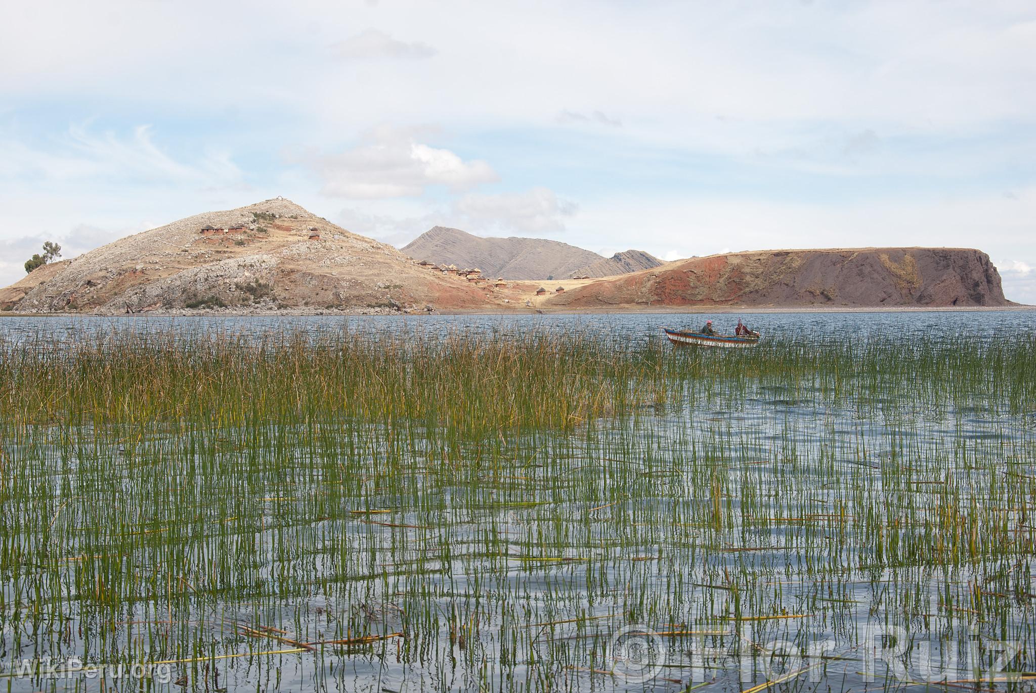 Tikonata Island on Lake Titicaca