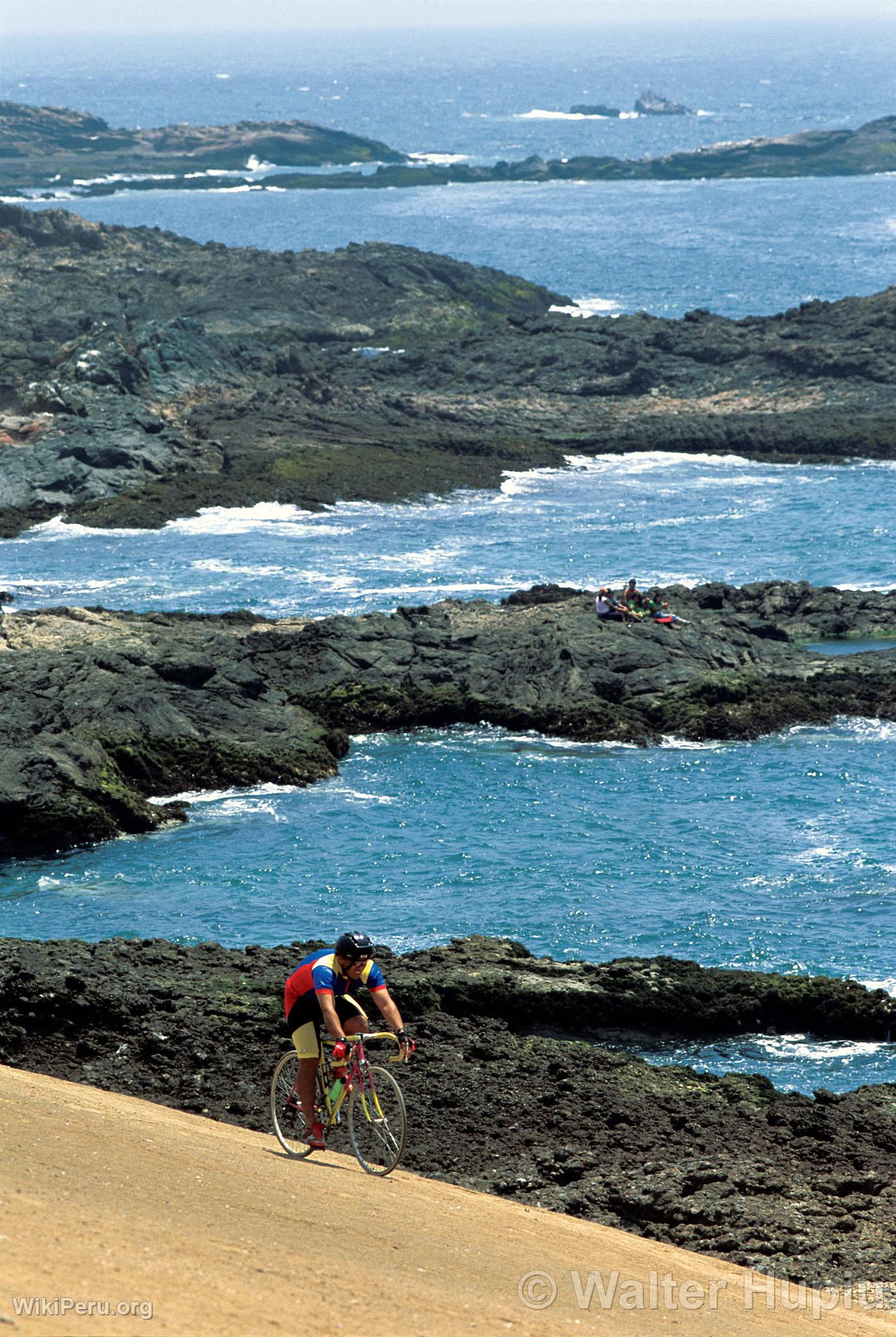 Cycling at Playa Tuquillo, Huarmey