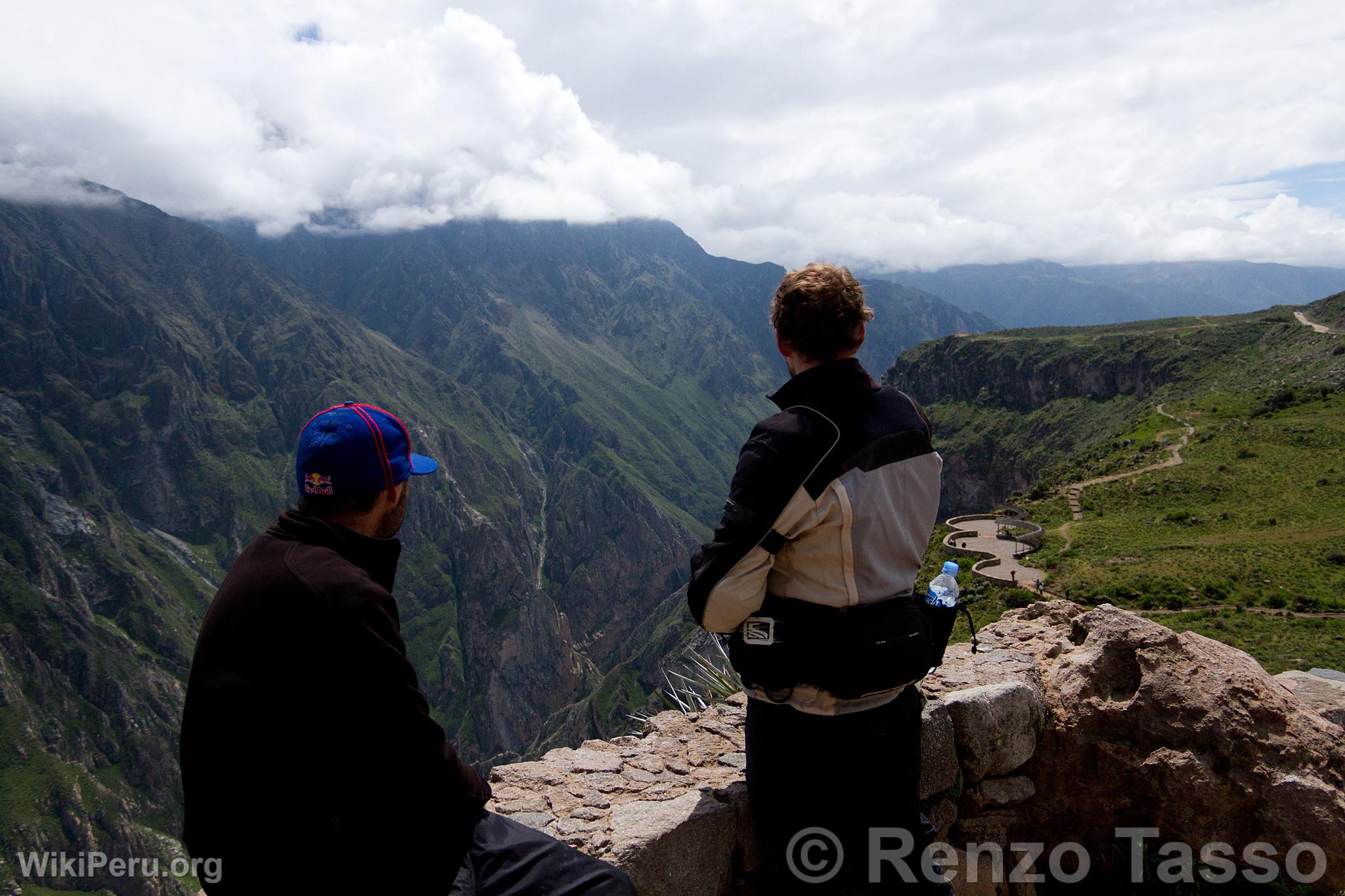 Tourists in the Colca