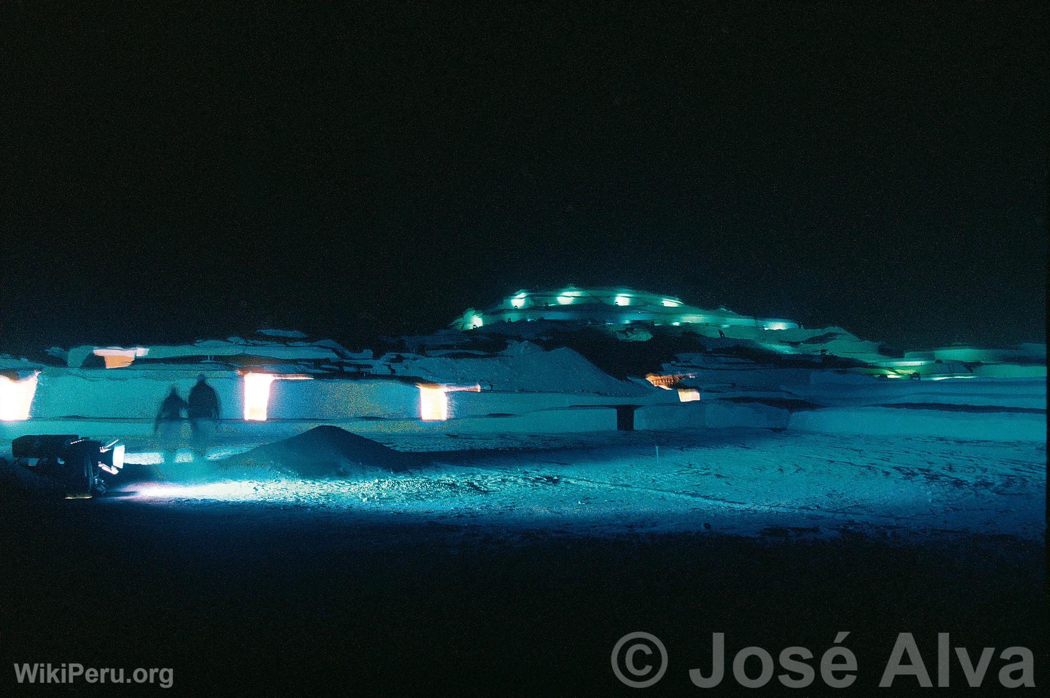 Cahuachi, Night Lighting