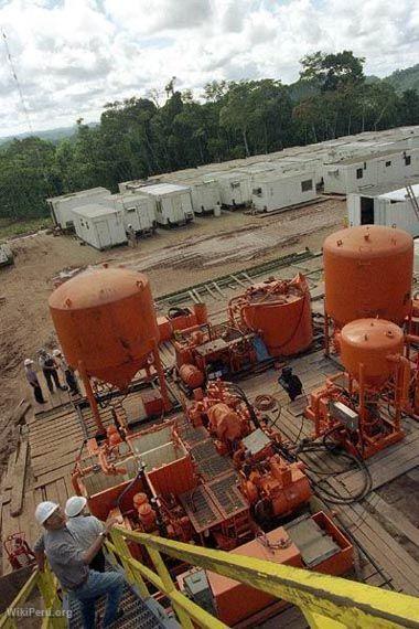 Natural gas processing plant in Camisea. Cuzco